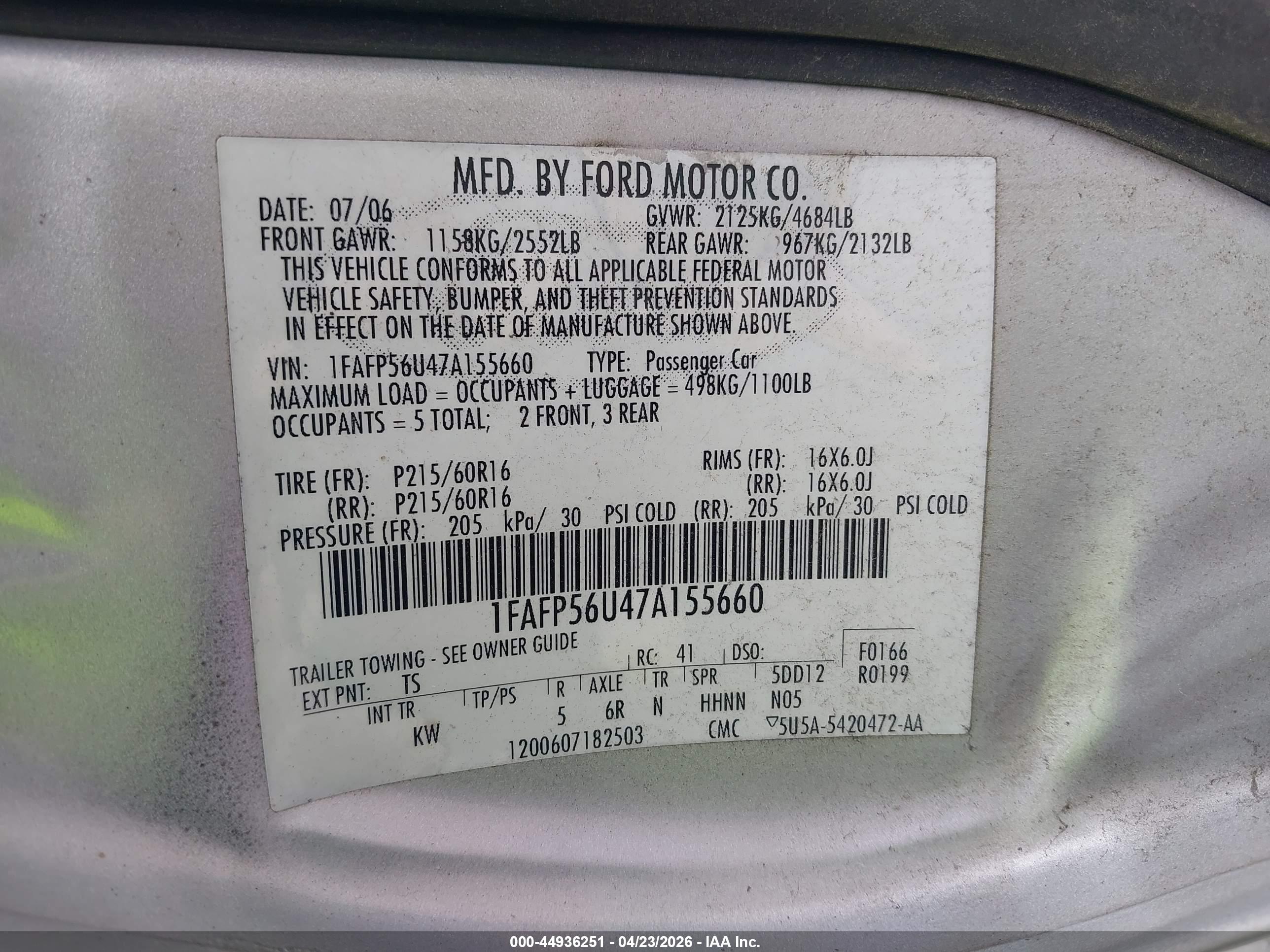 FORD TAURUS image 9