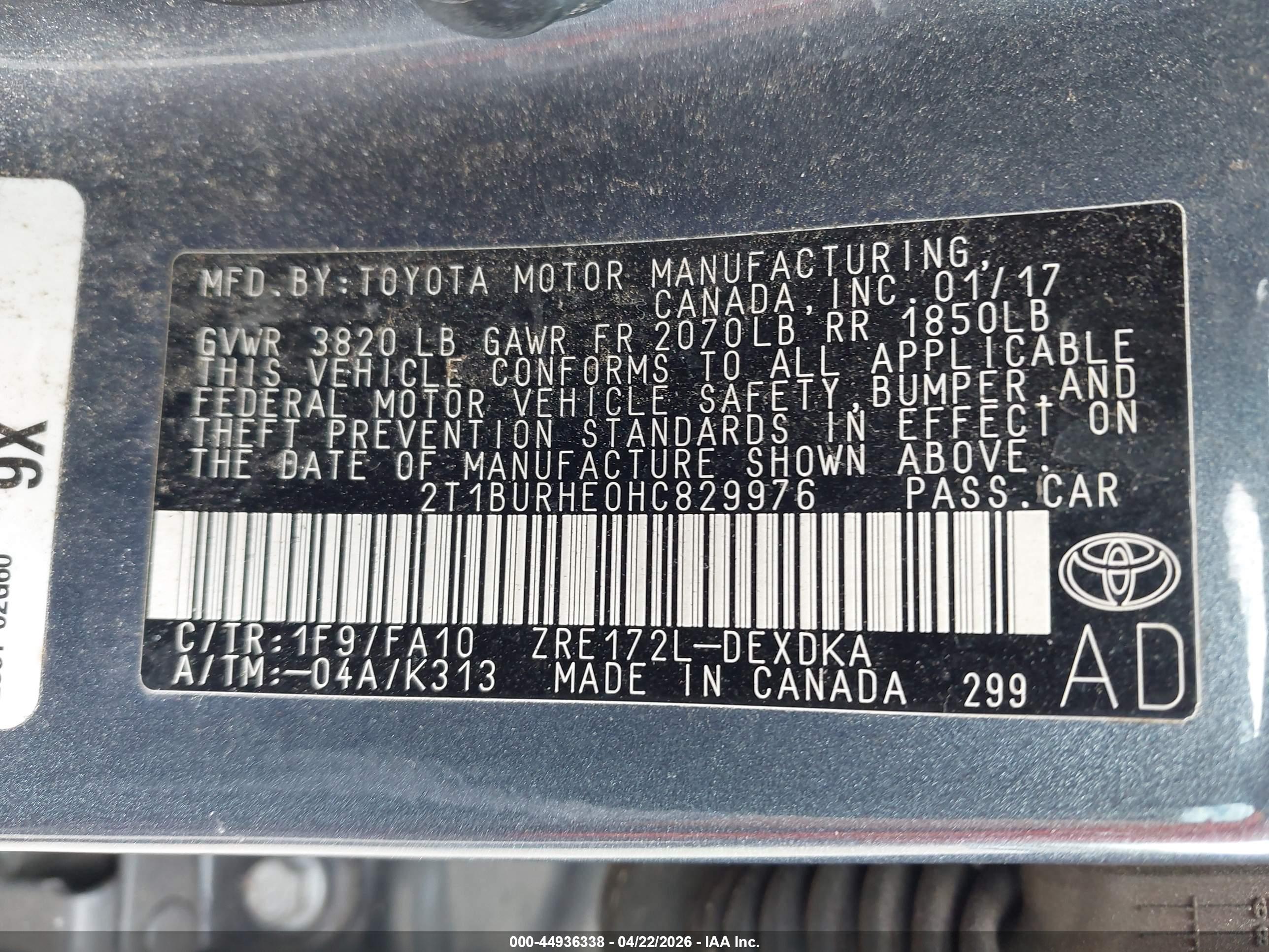 TOYOTA COROLLA image 9