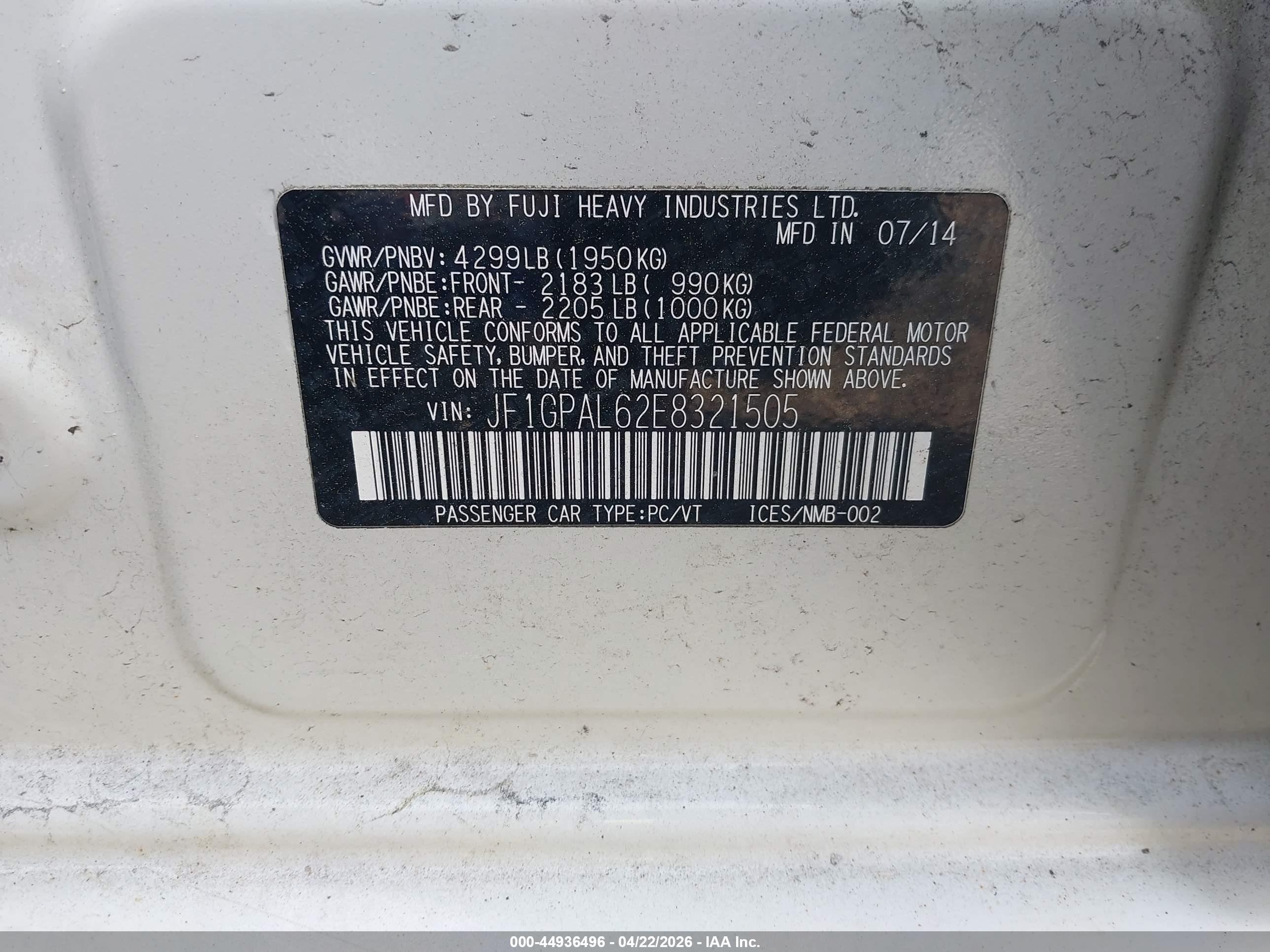 SUBARU IMPREZA image 9