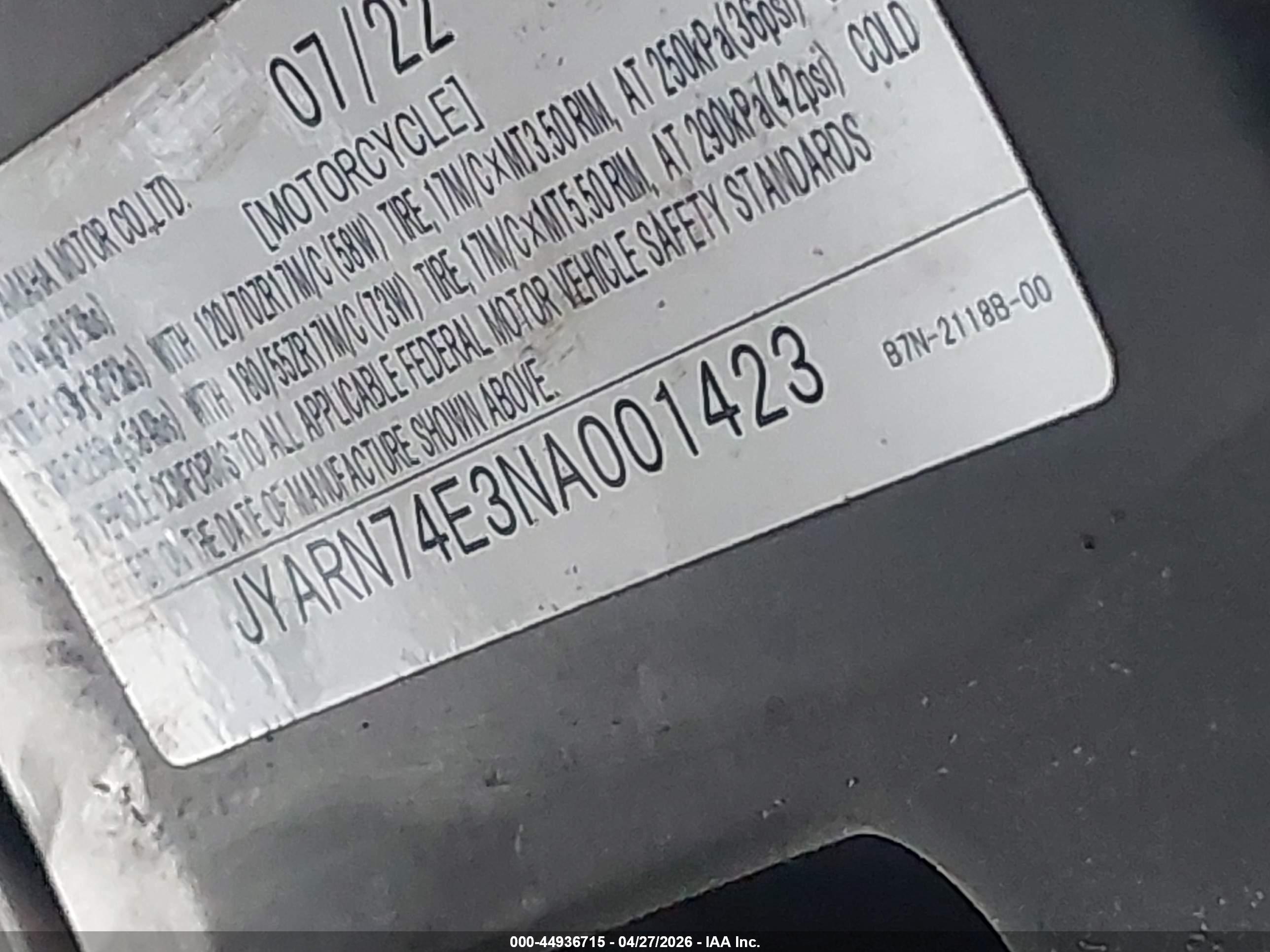 YAMAHA MTT09 image 10
