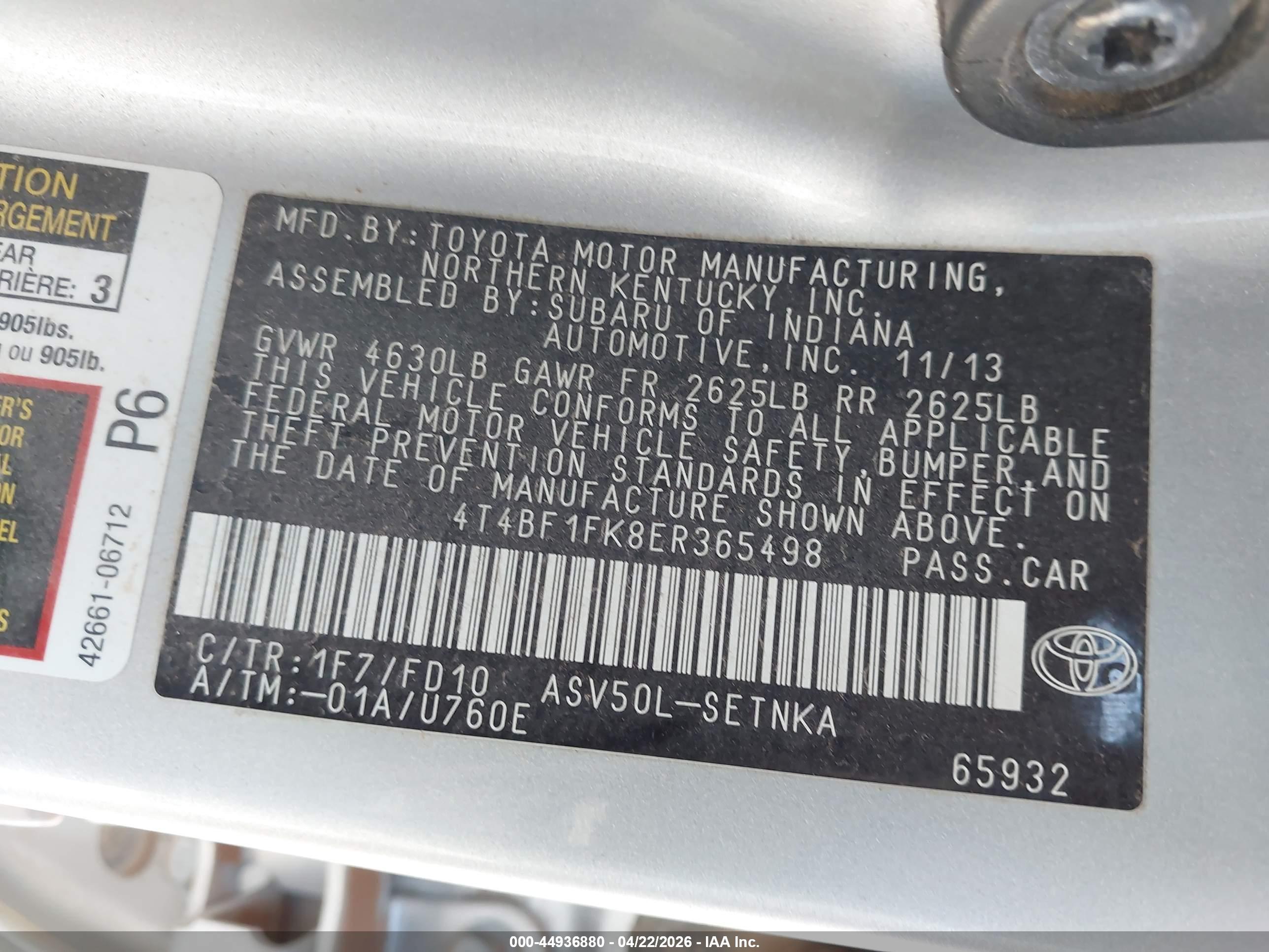 TOYOTA CAMRY image 9