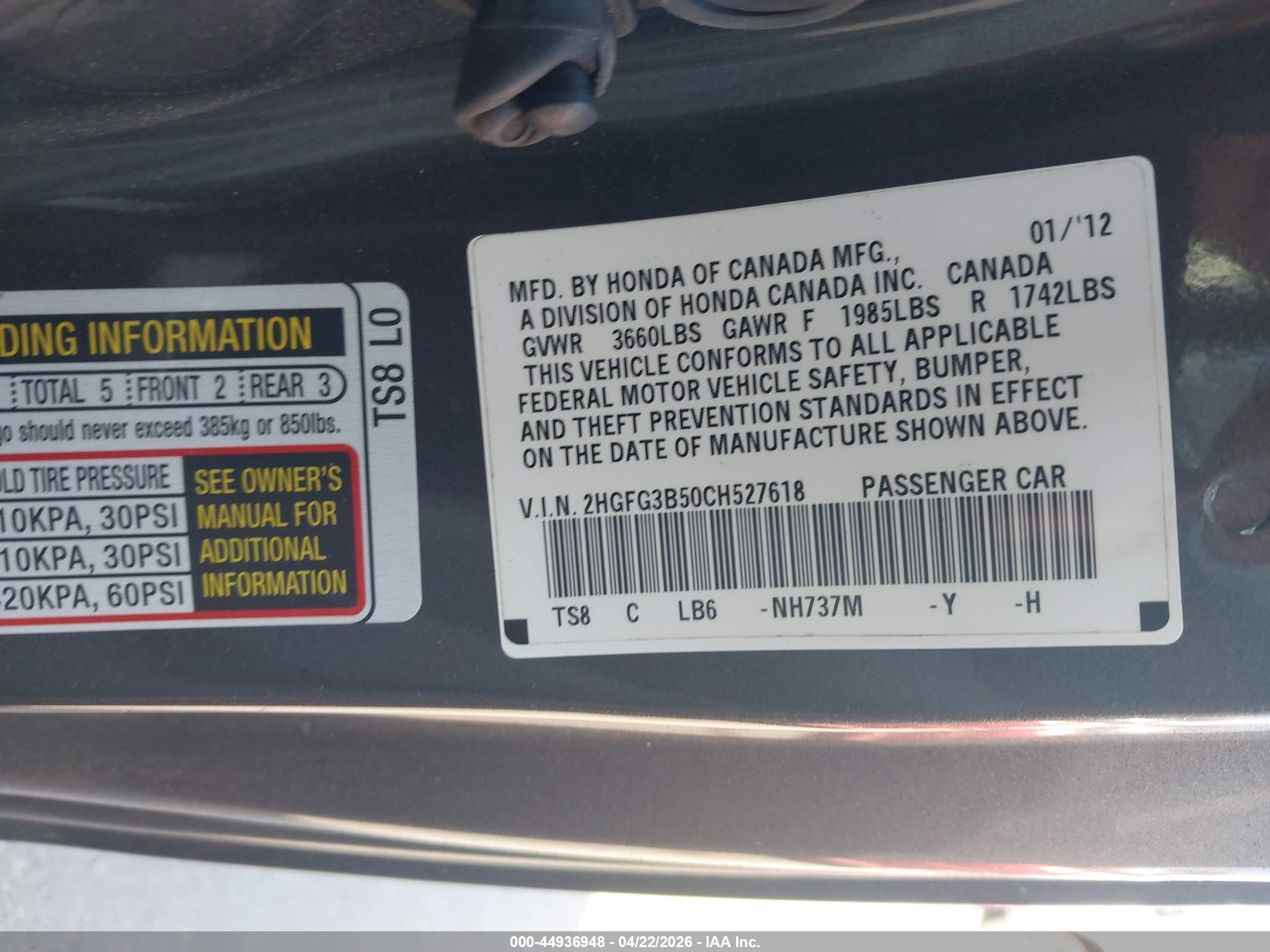 HONDA CIVIC image 9