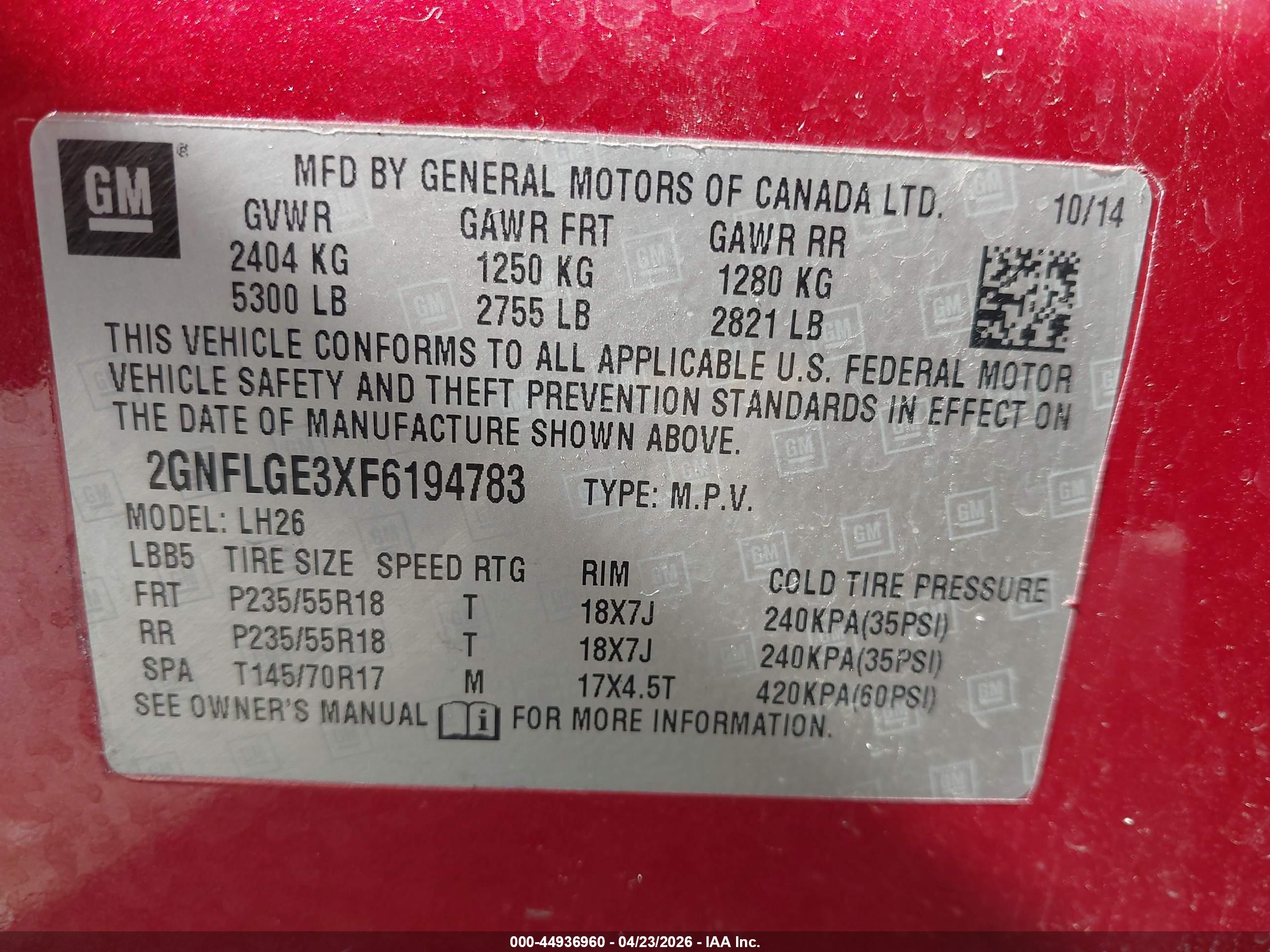 CHEVROLET EQUINOX image 9