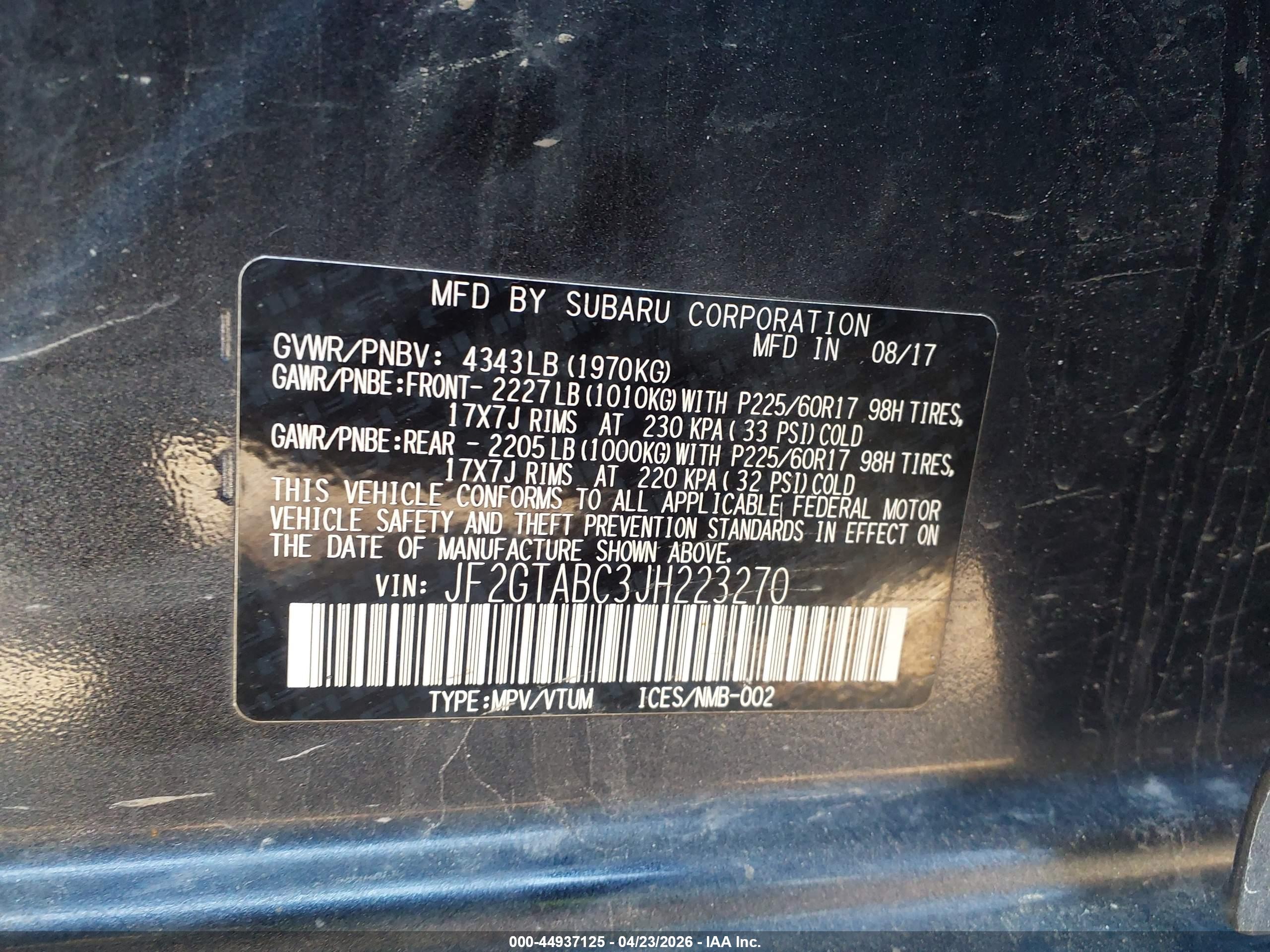 SUBARU CROSSTREK image 9