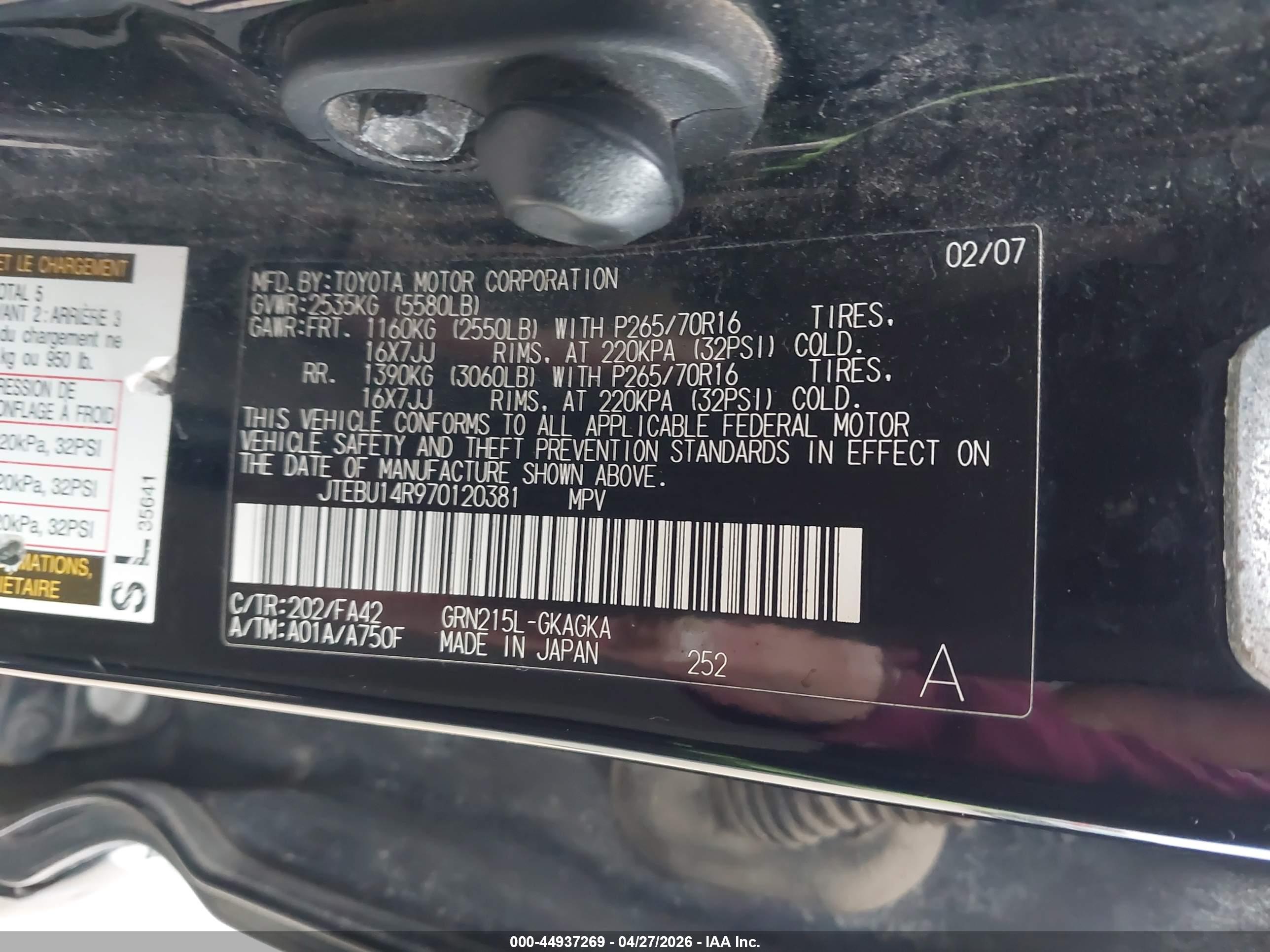 TOYOTA 4RUNNER image 9