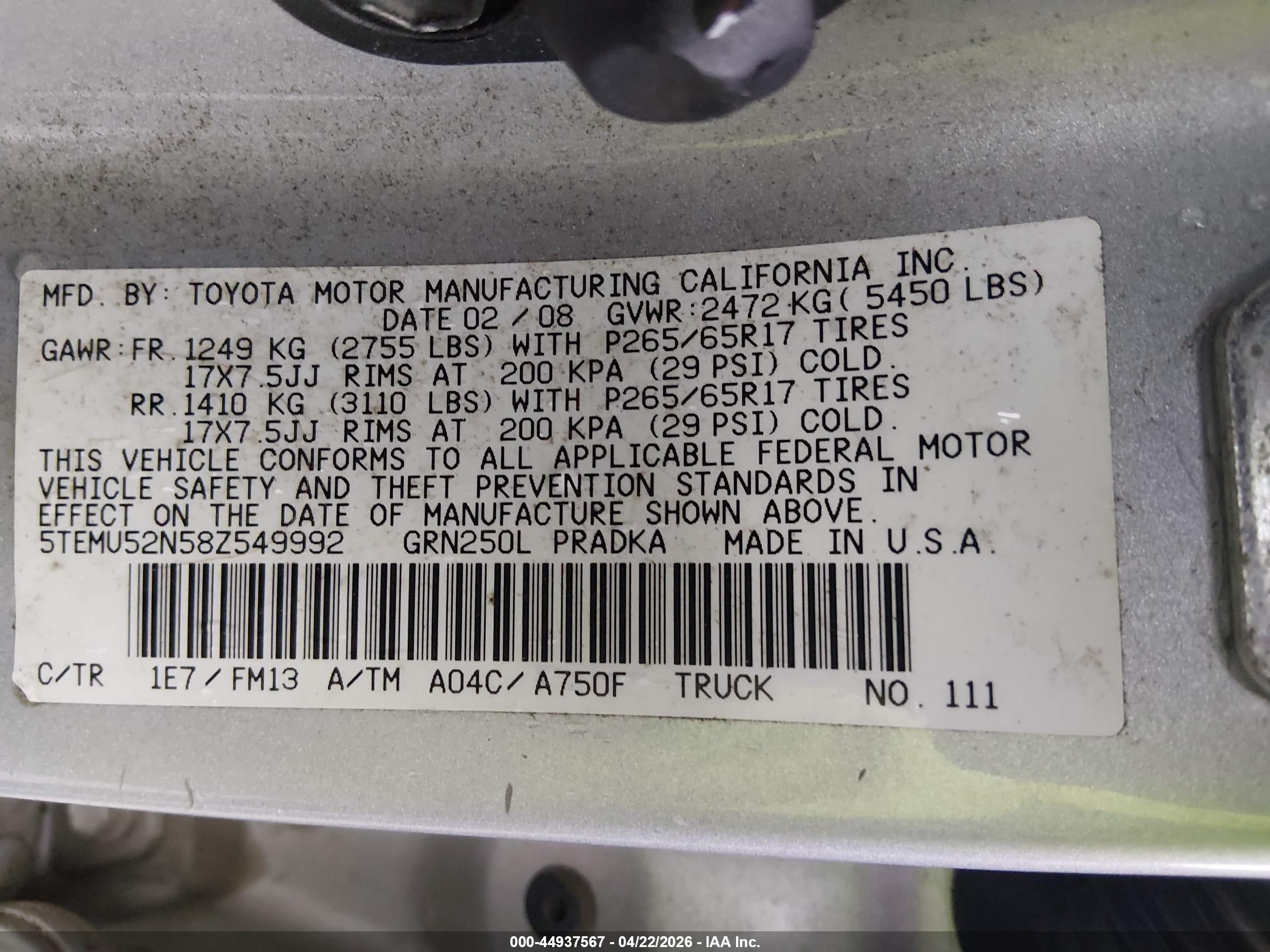 TOYOTA TACOMA image 9