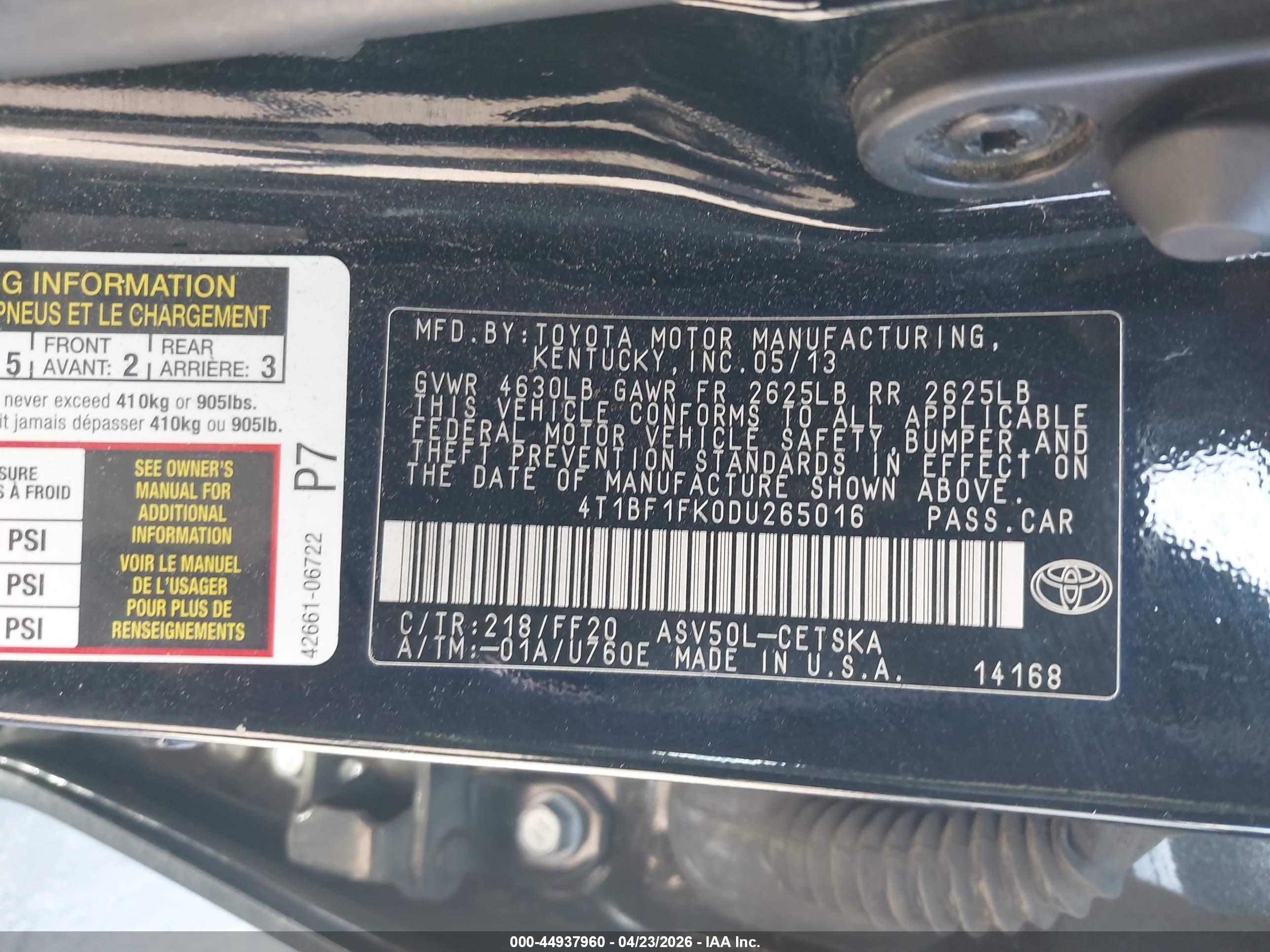 TOYOTA CAMRY image 9