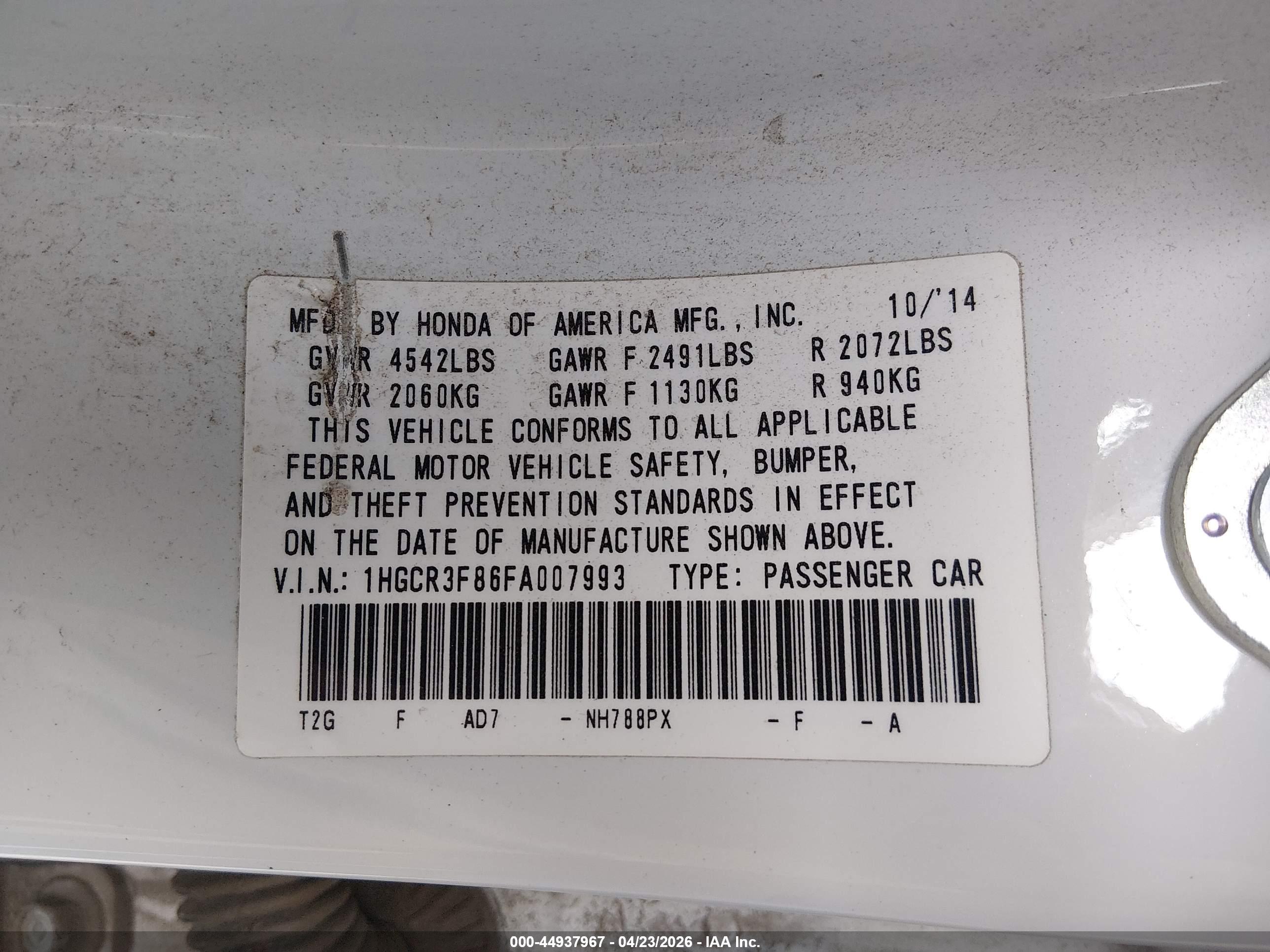 HONDA ACCORD image 9