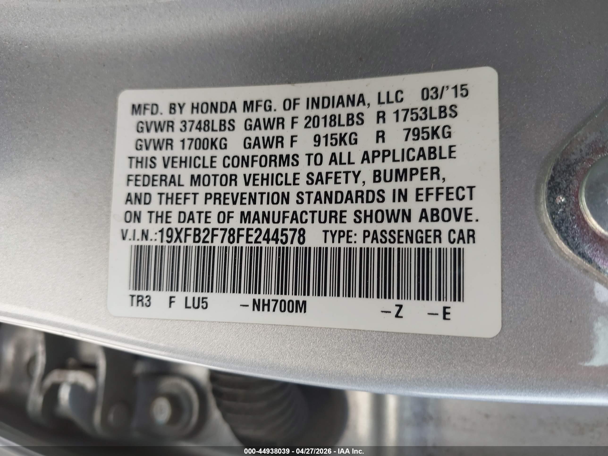 HONDA CIVIC image 9