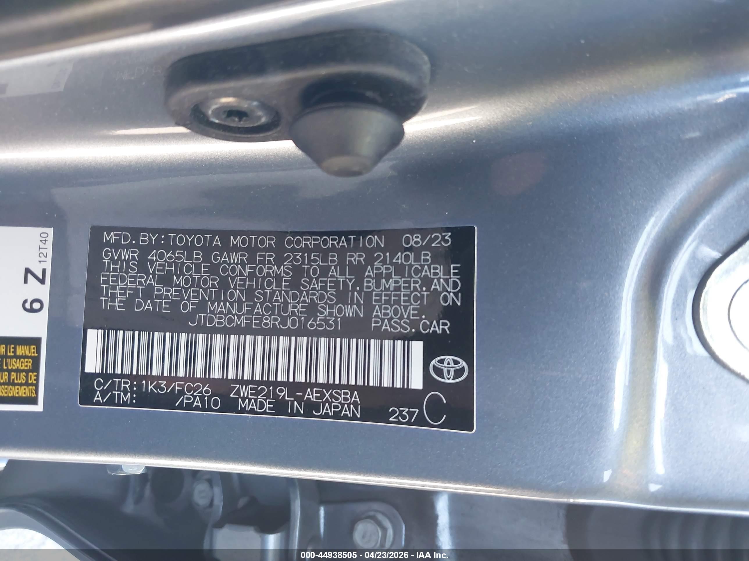TOYOTA COROLLA image 9