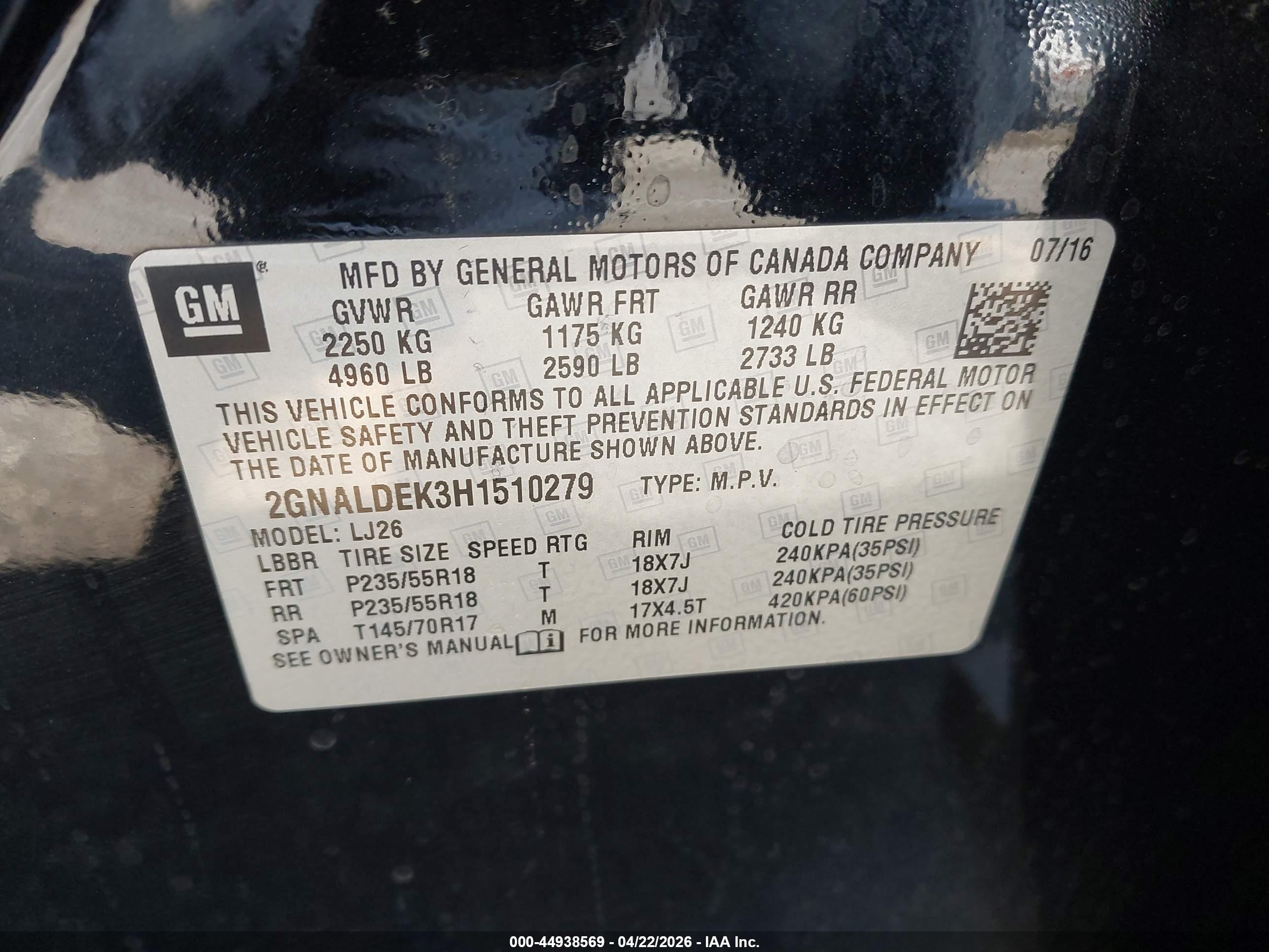 CHEVROLET EQUINOX image 9