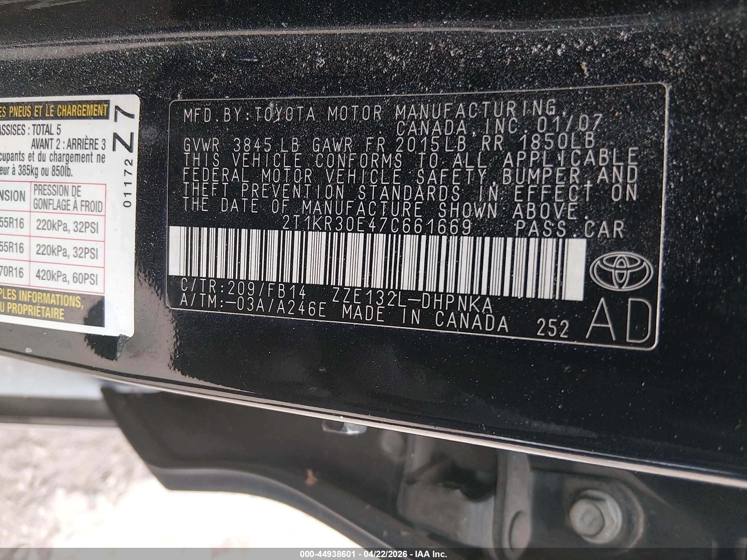 TOYOTA MATRIX image 9