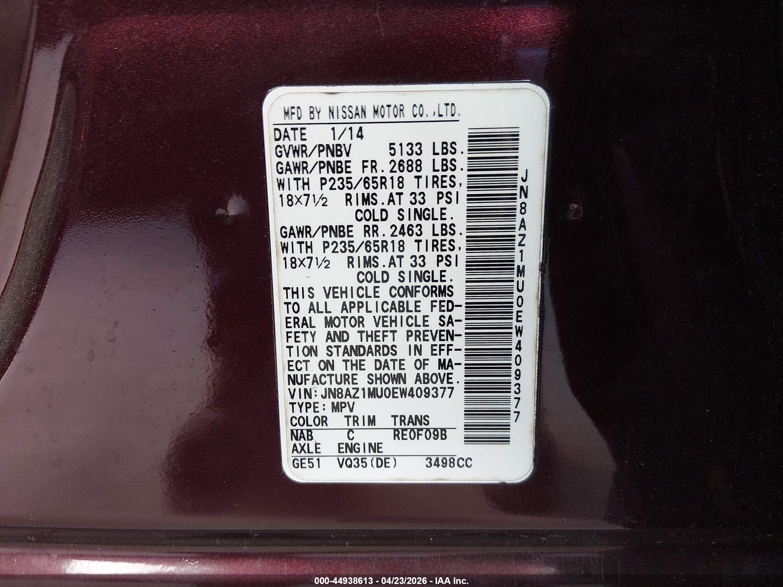 NISSAN MURANO image 9
