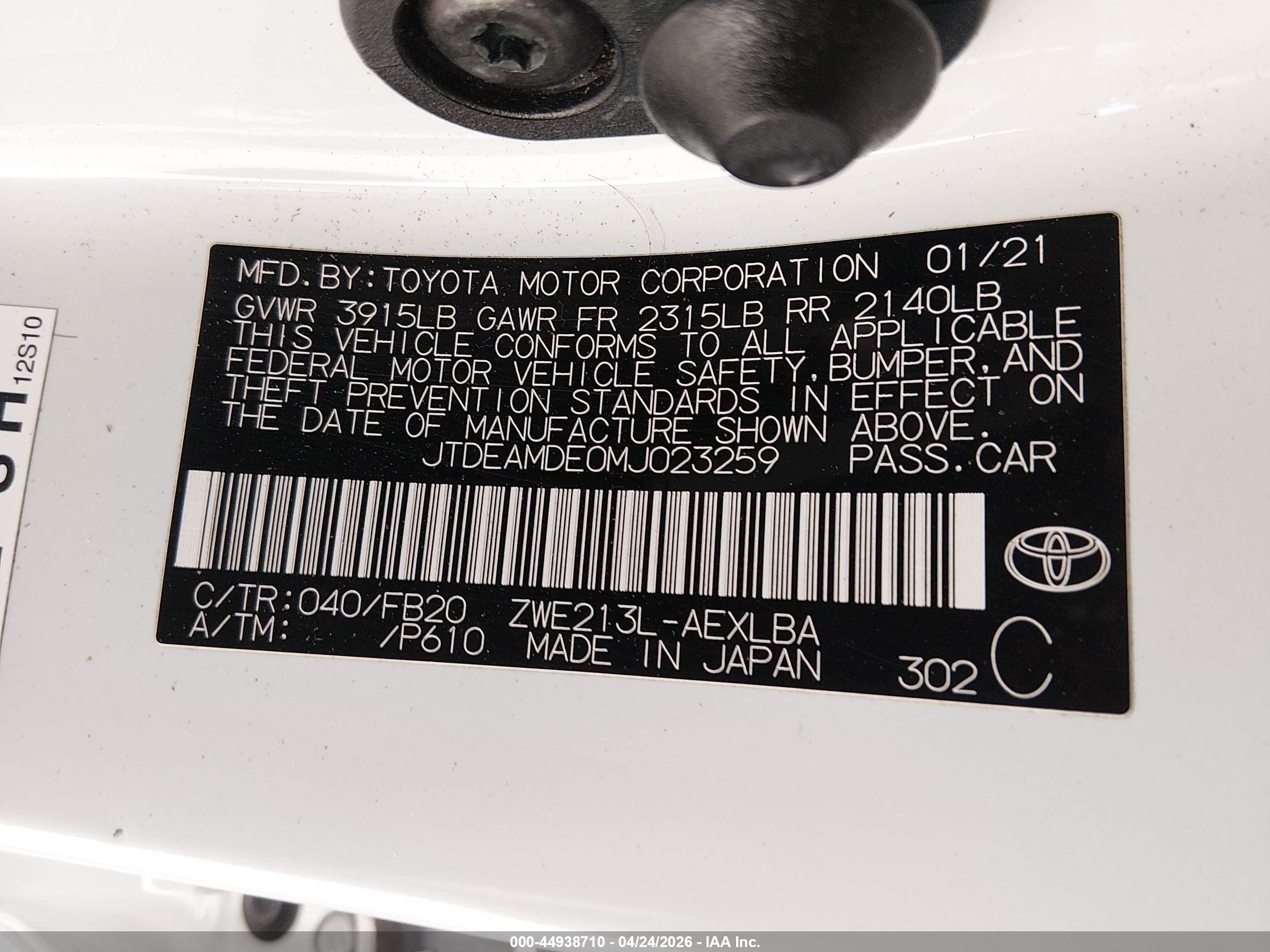 TOYOTA COROLLA image 9
