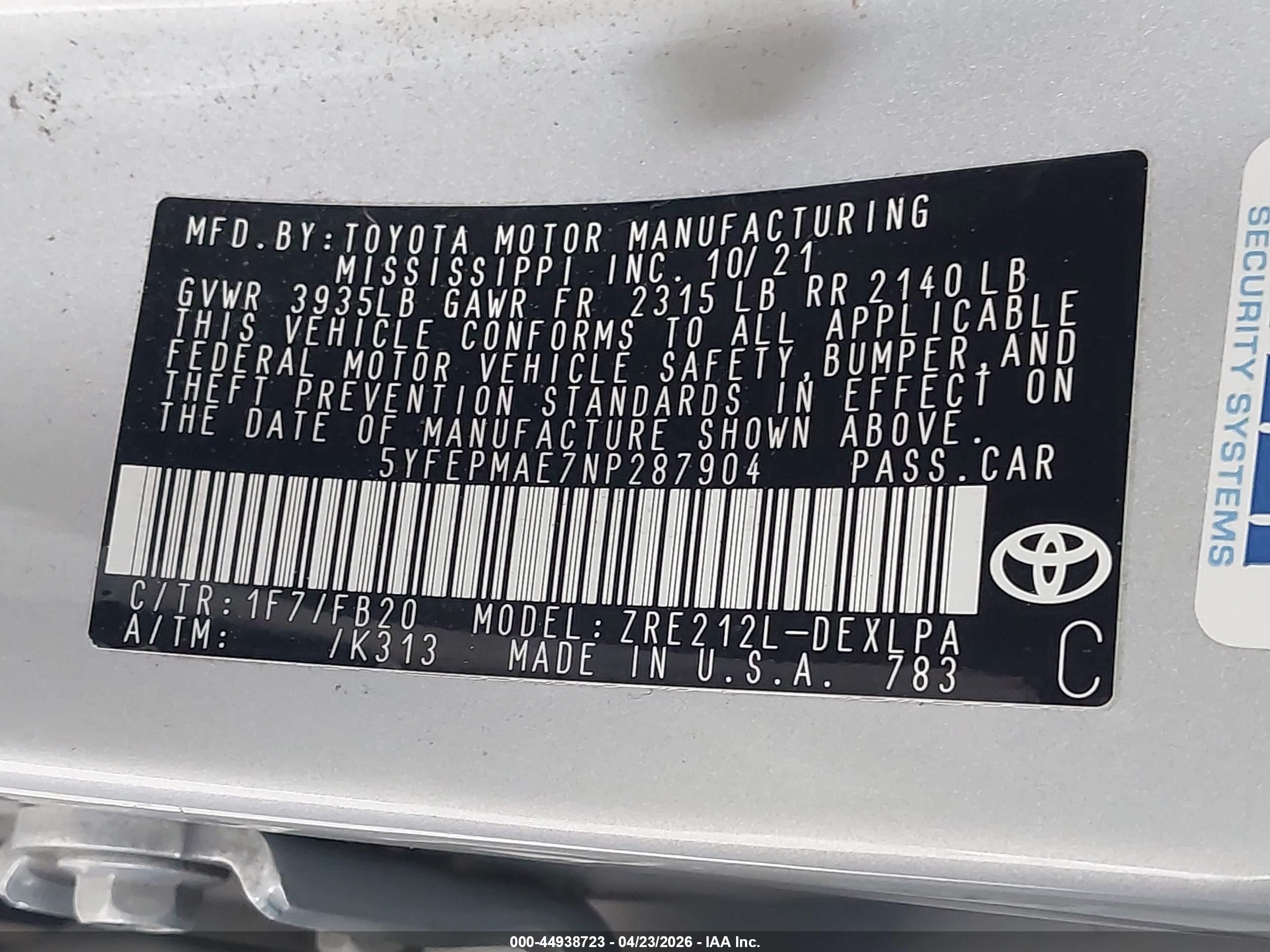 TOYOTA COROLLA image 9