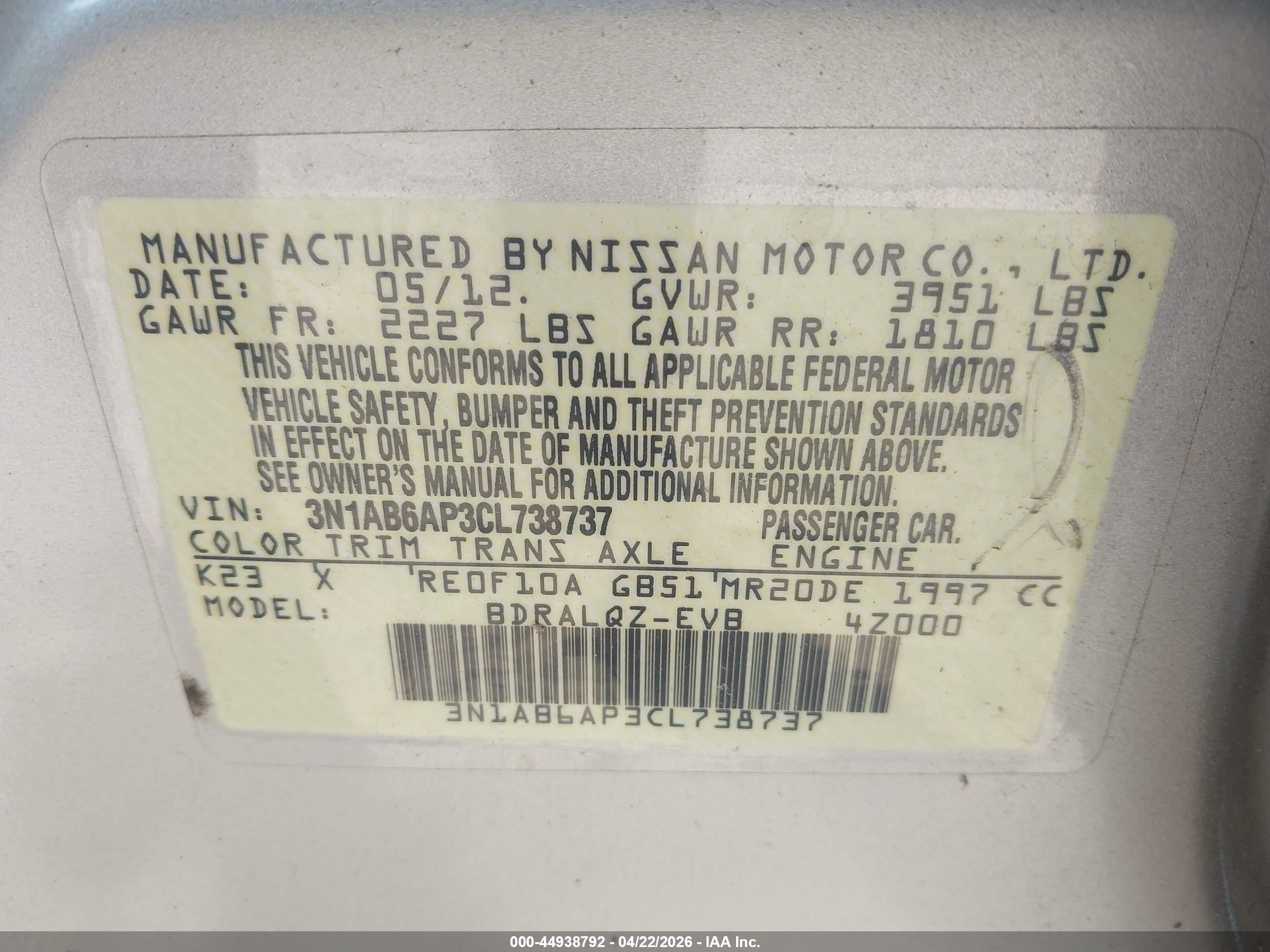 NISSAN SENTRA image 9