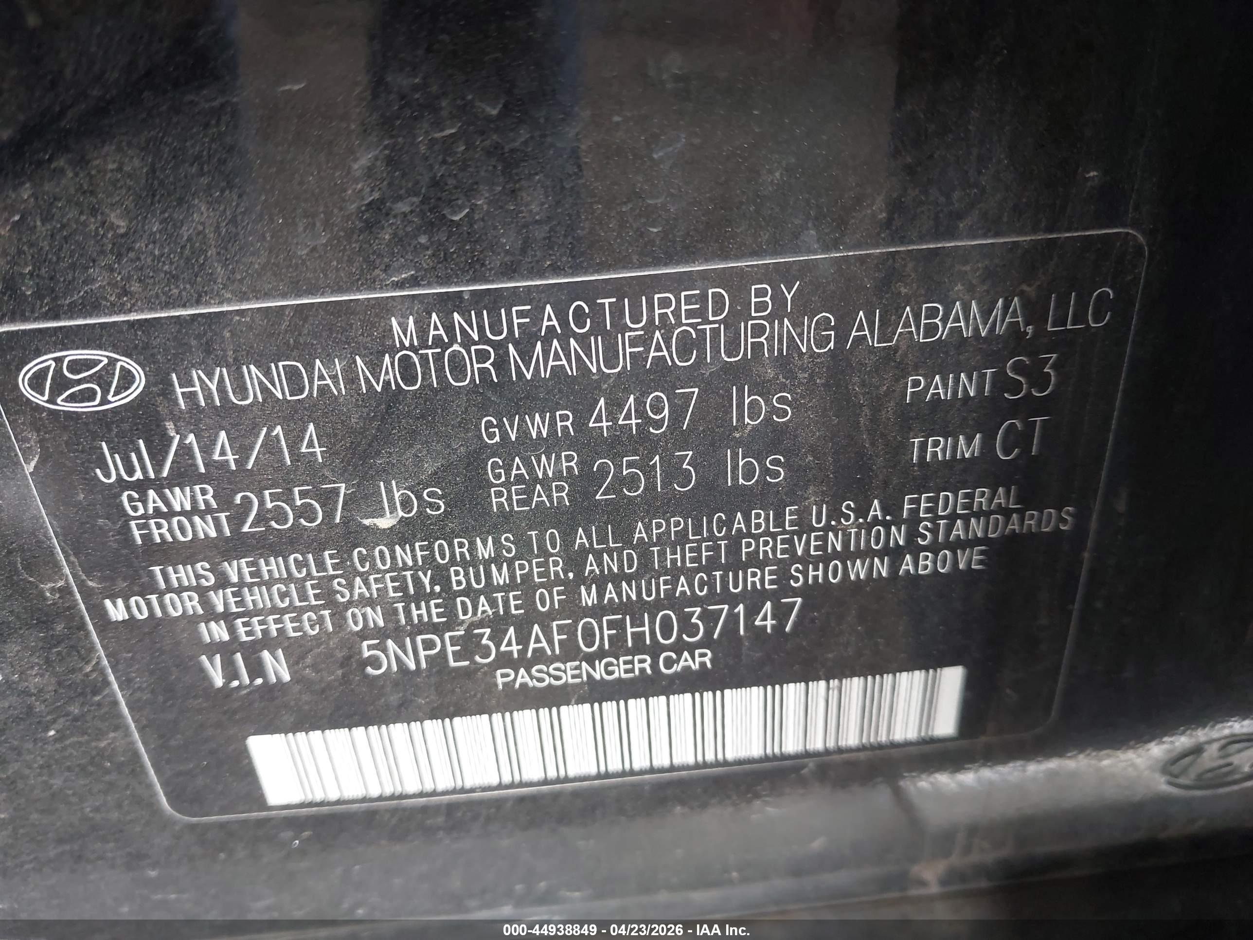HYUNDAI SONATA image 9