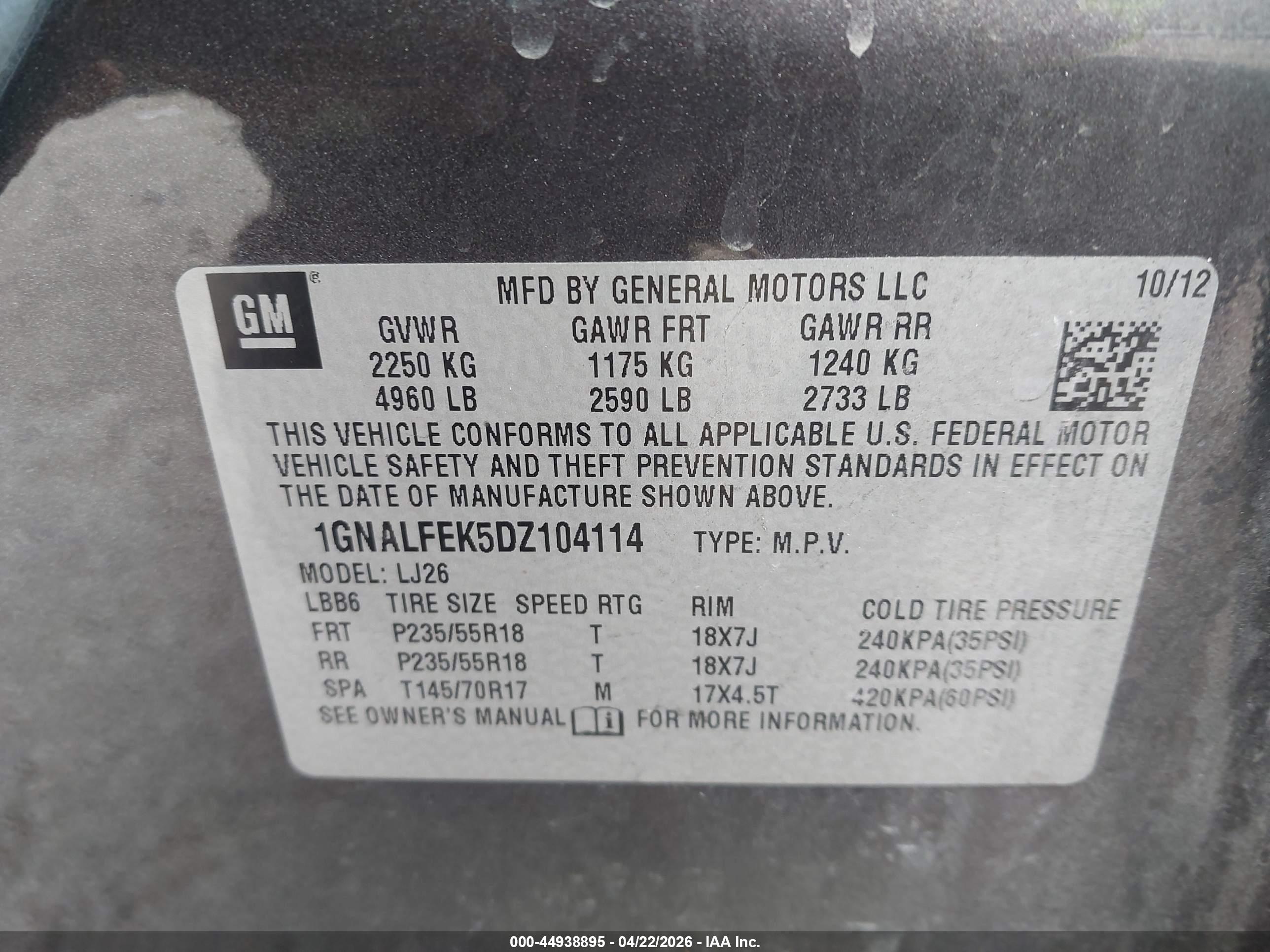 CHEVROLET EQUINOX image 9