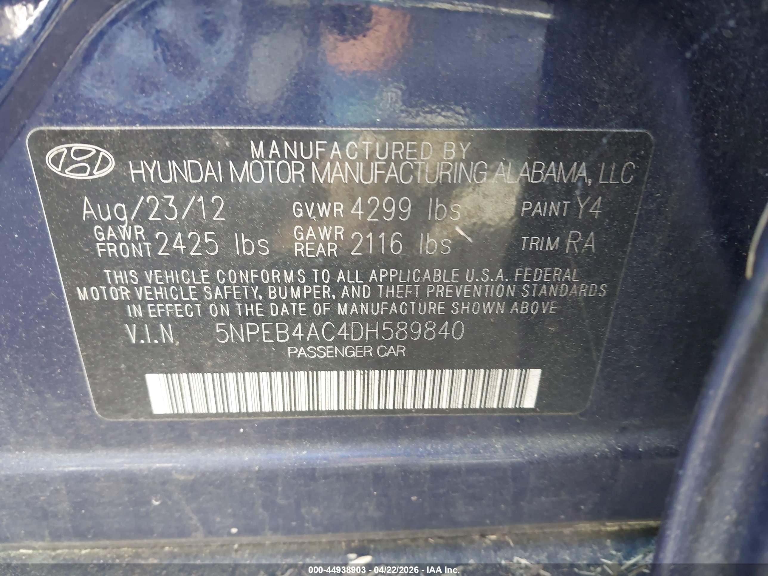 HYUNDAI SONATA image 9
