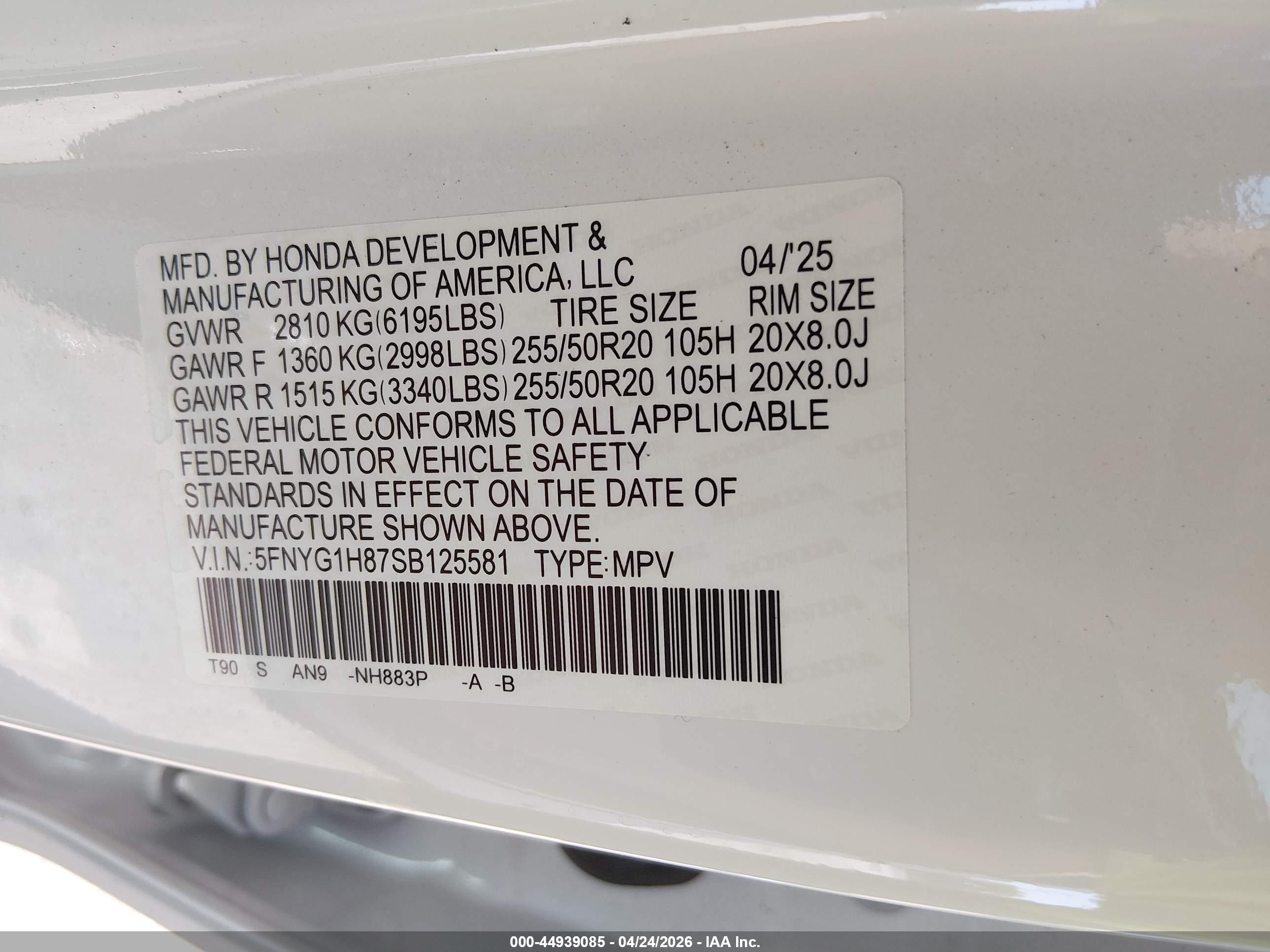 HONDA PILOT image 9