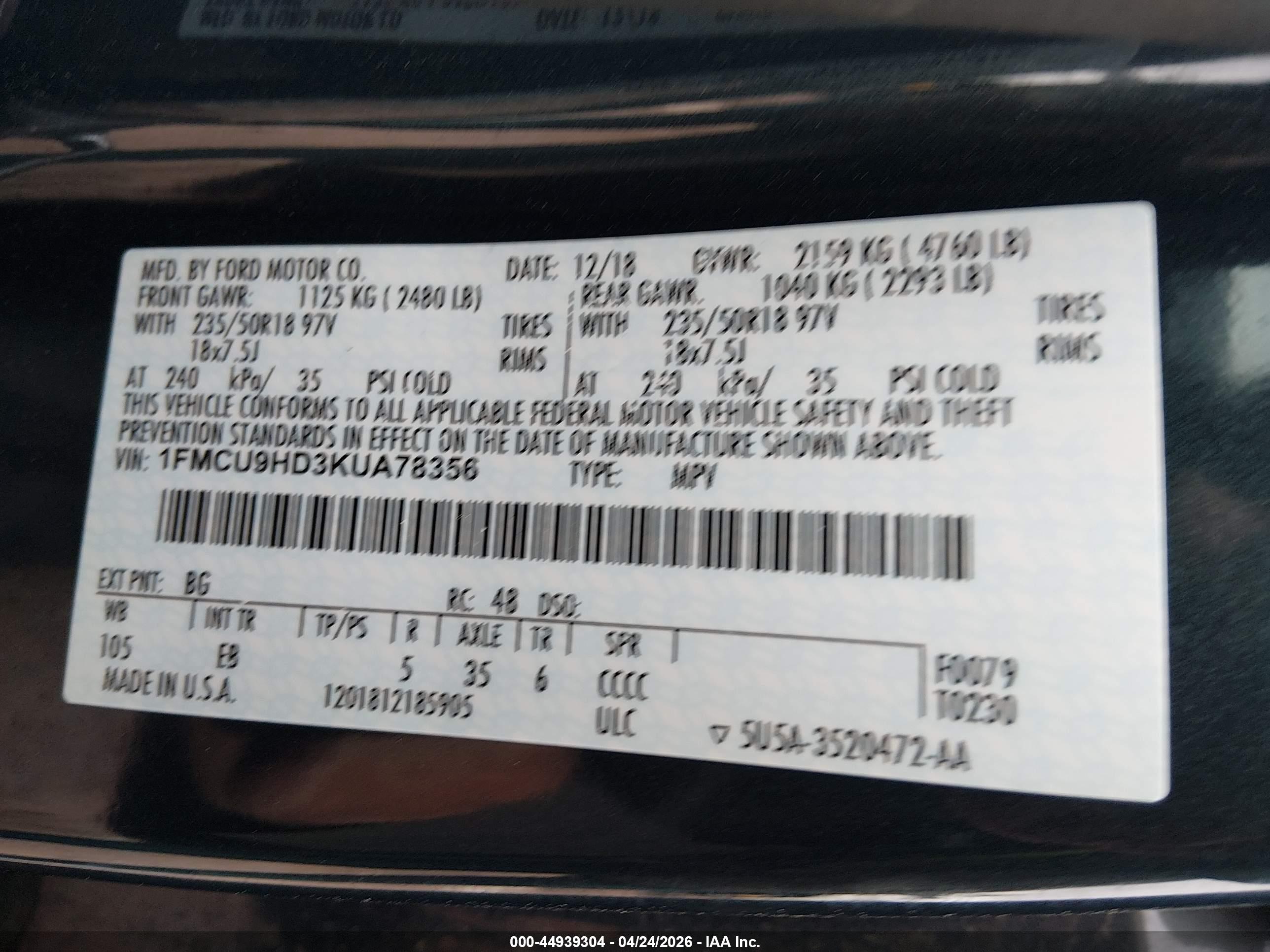 FORD ESCAPE image 9