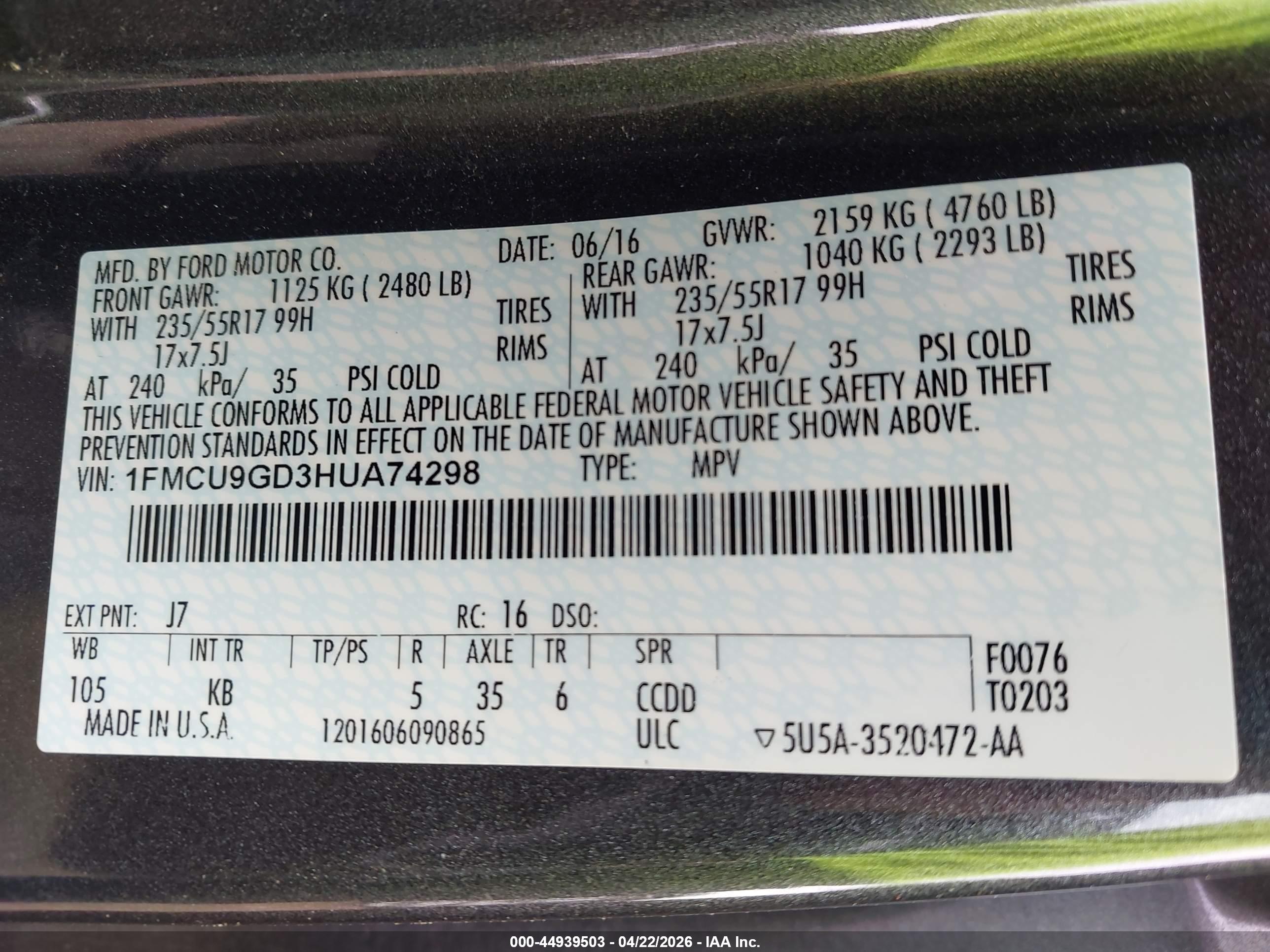FORD ESCAPE image 9