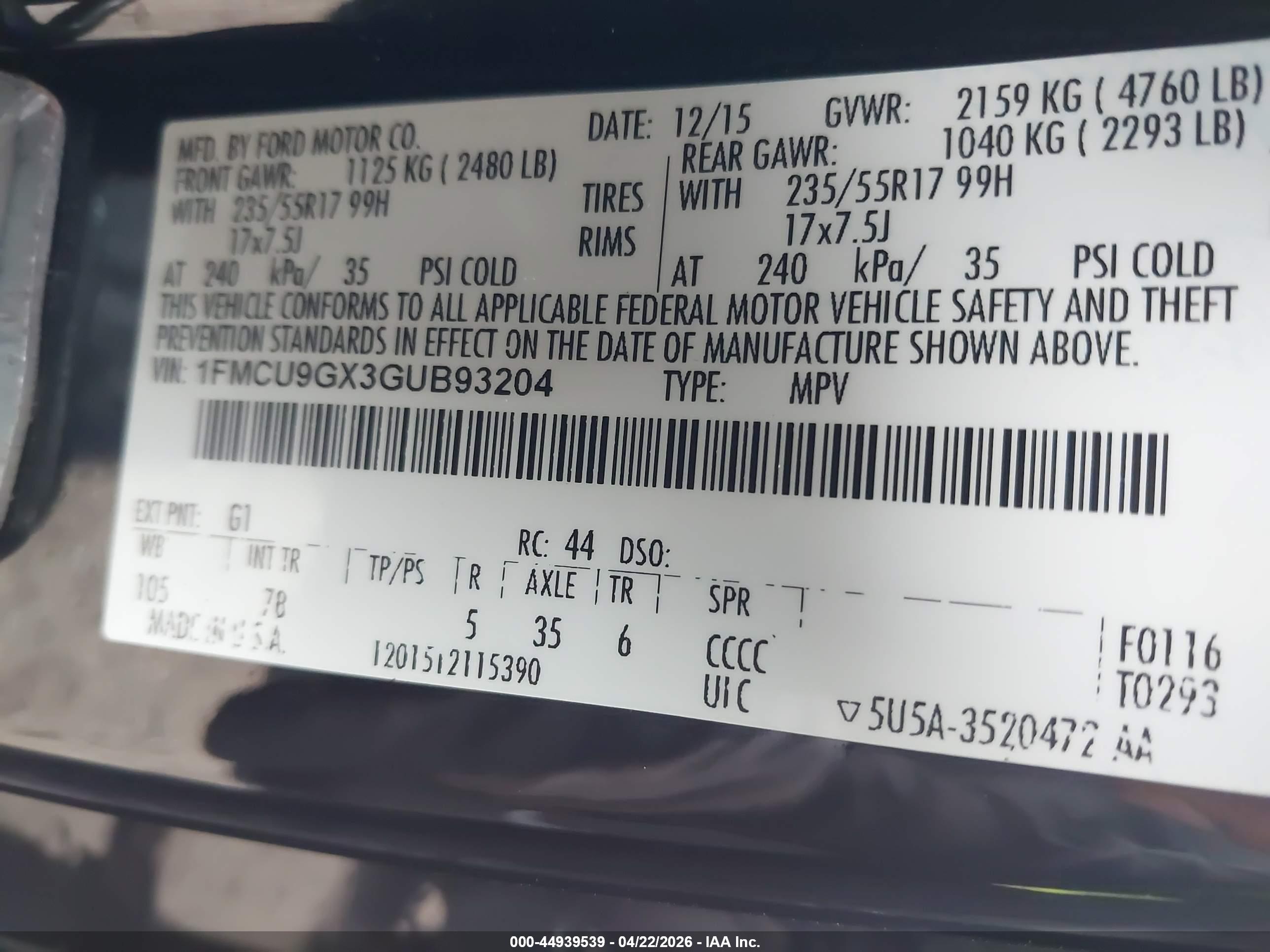 FORD ESCAPE image 9