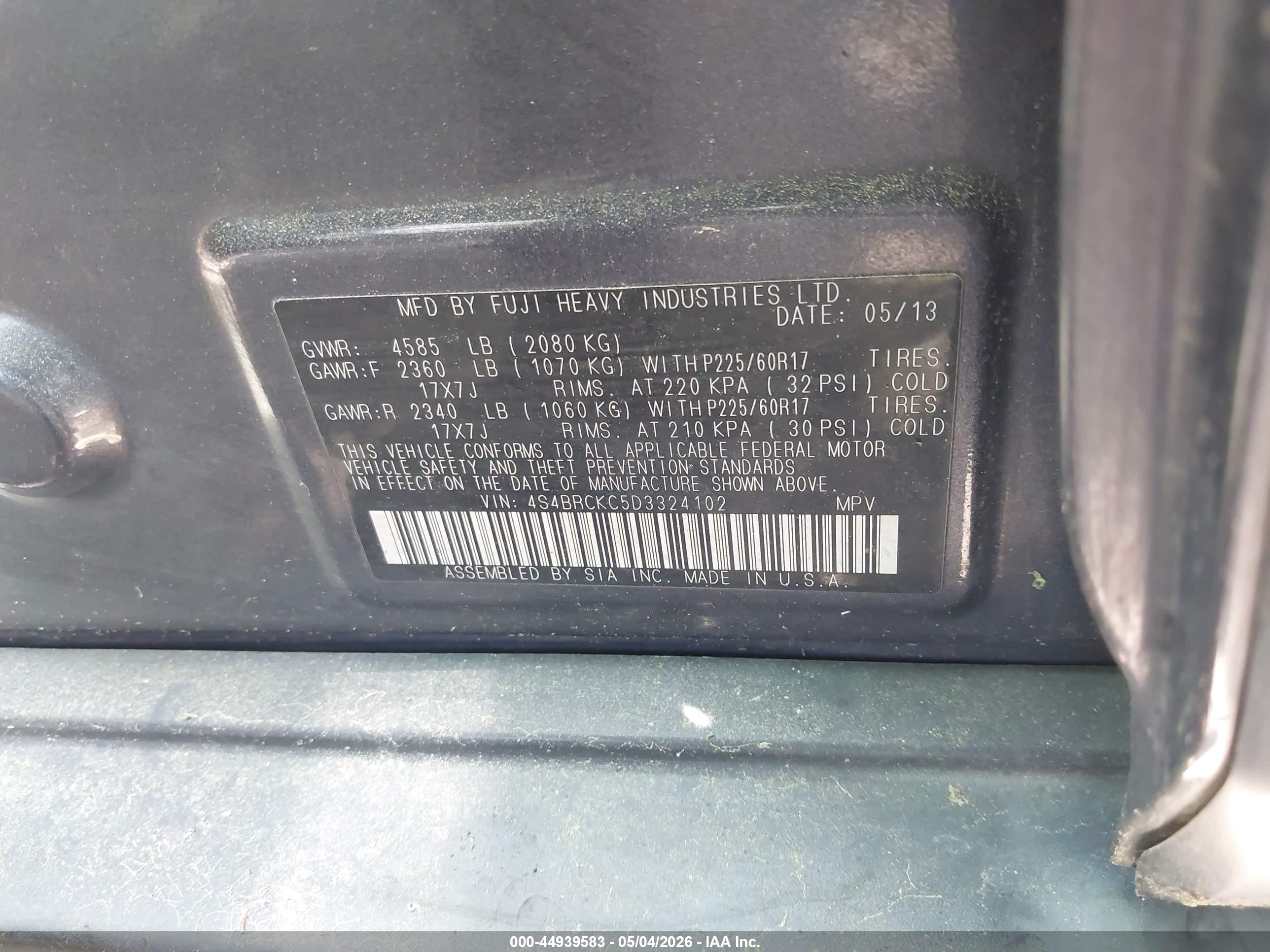 SUBARU OUTBACK image 9