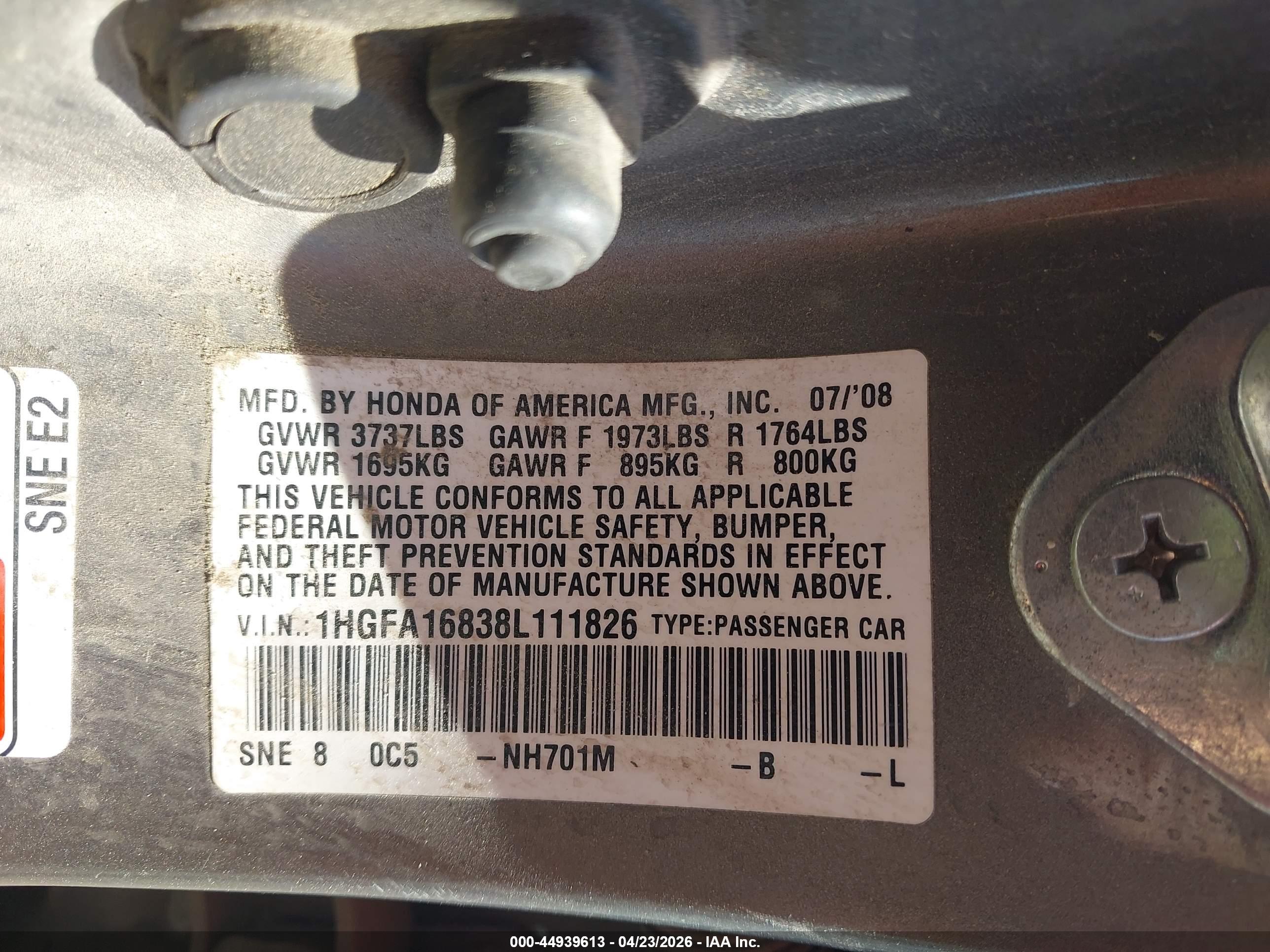 HONDA CIVIC image 9