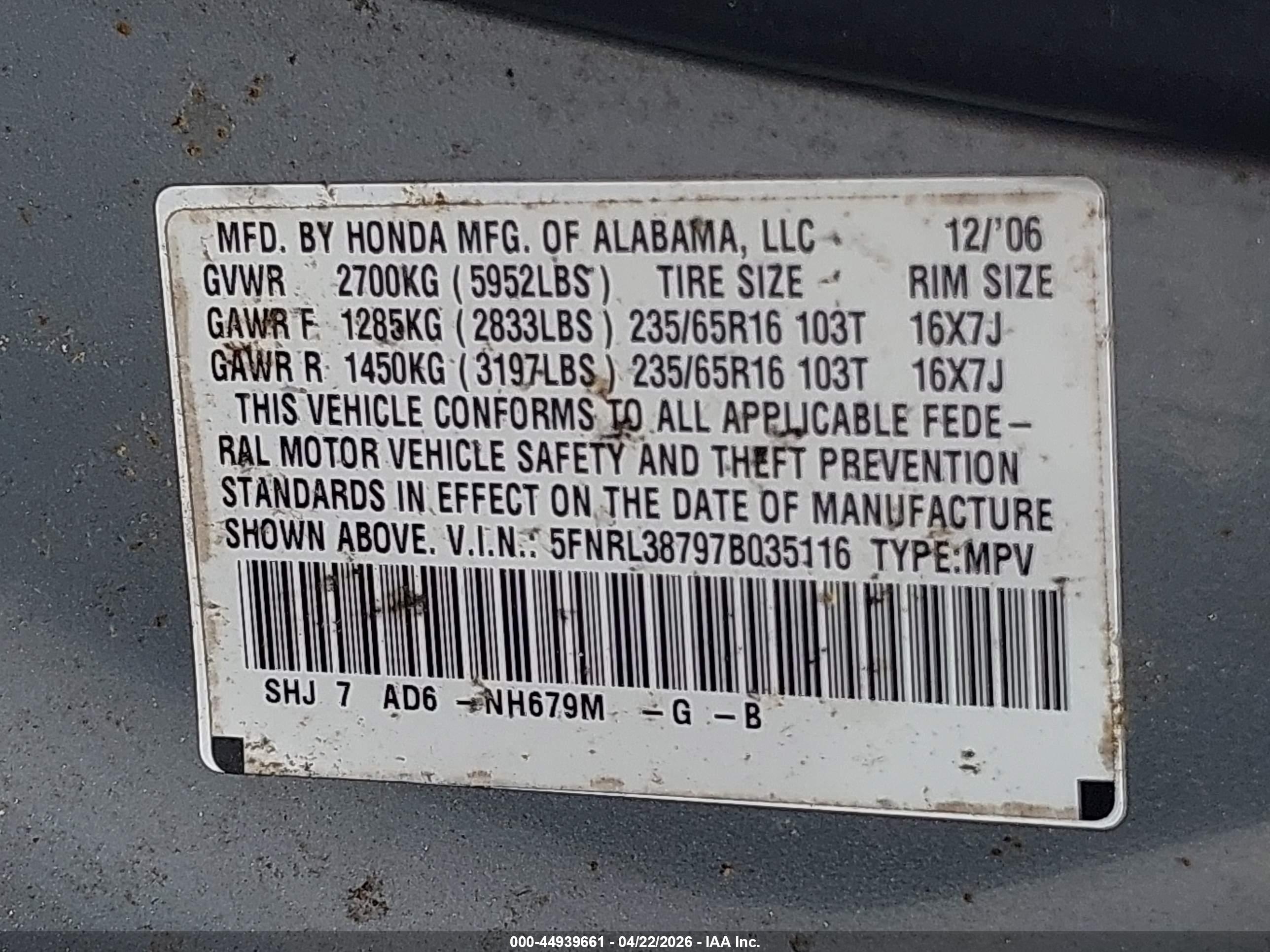 HONDA ODYSSEY image 9