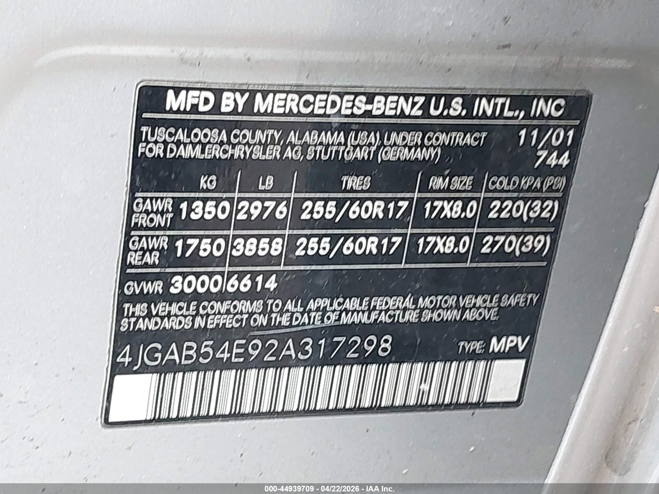 MERCEDES-BENZ ML image 9