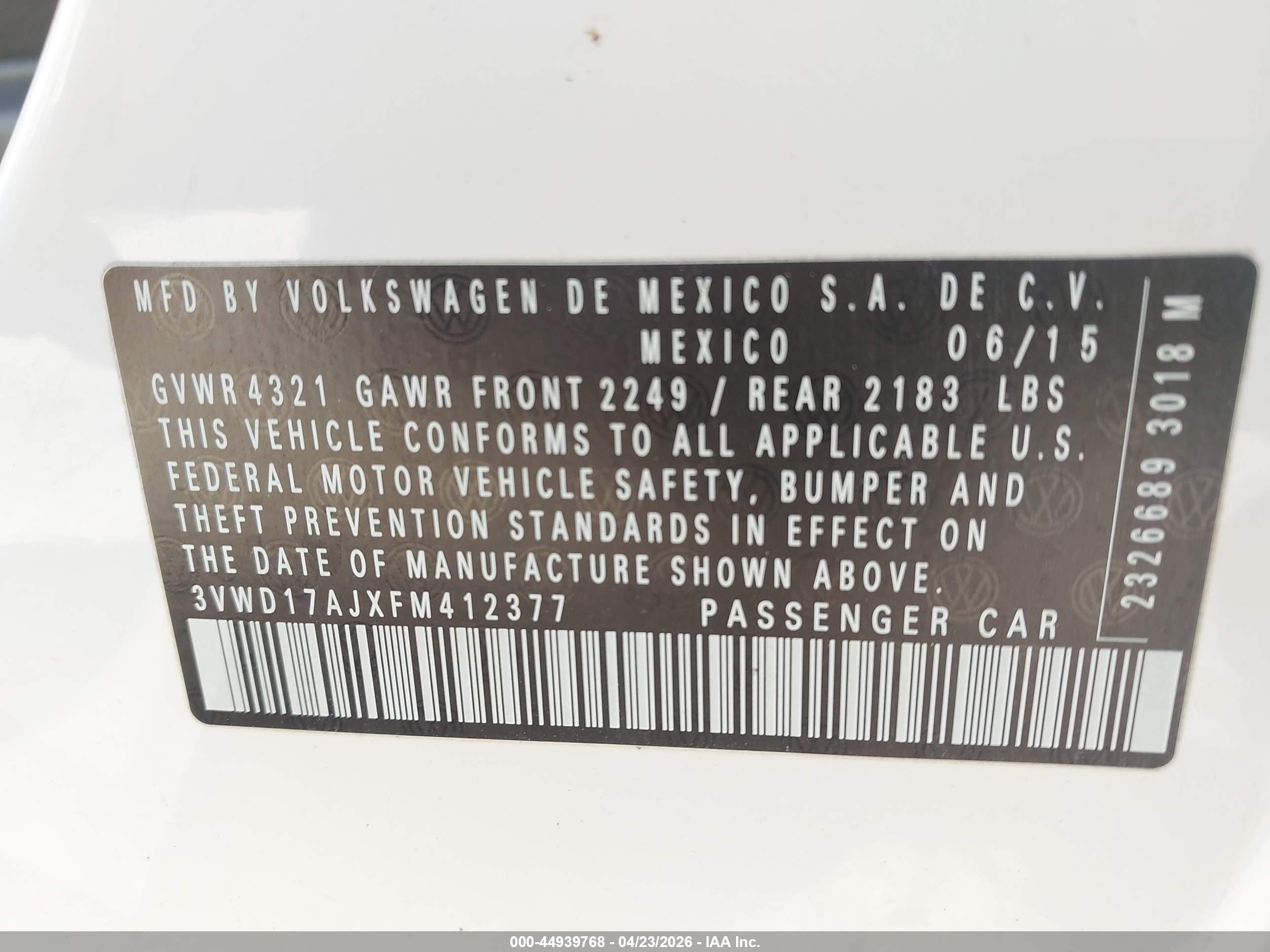 VOLKSWAGEN JETTA image 9