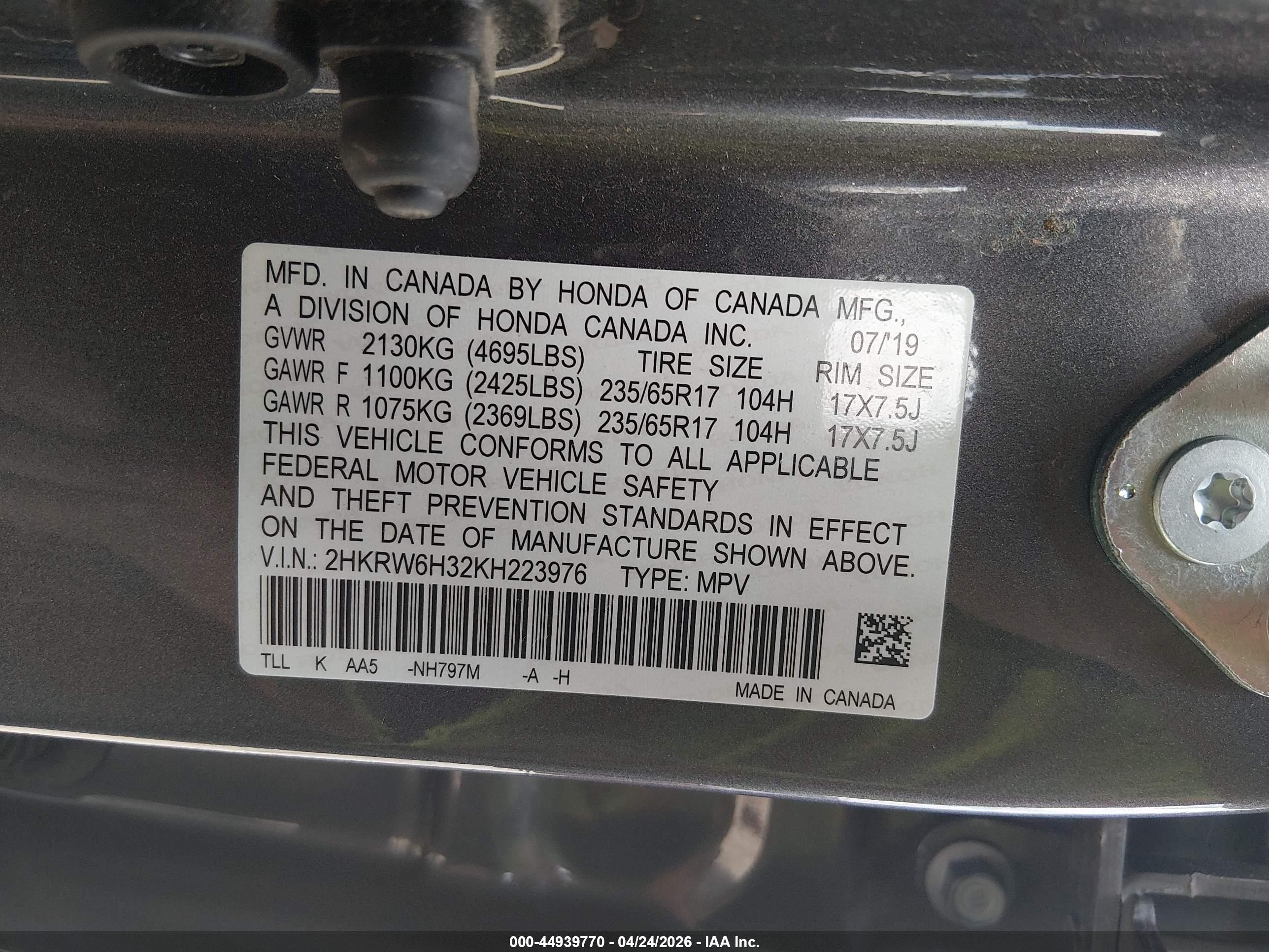 HONDA CR-V image 9