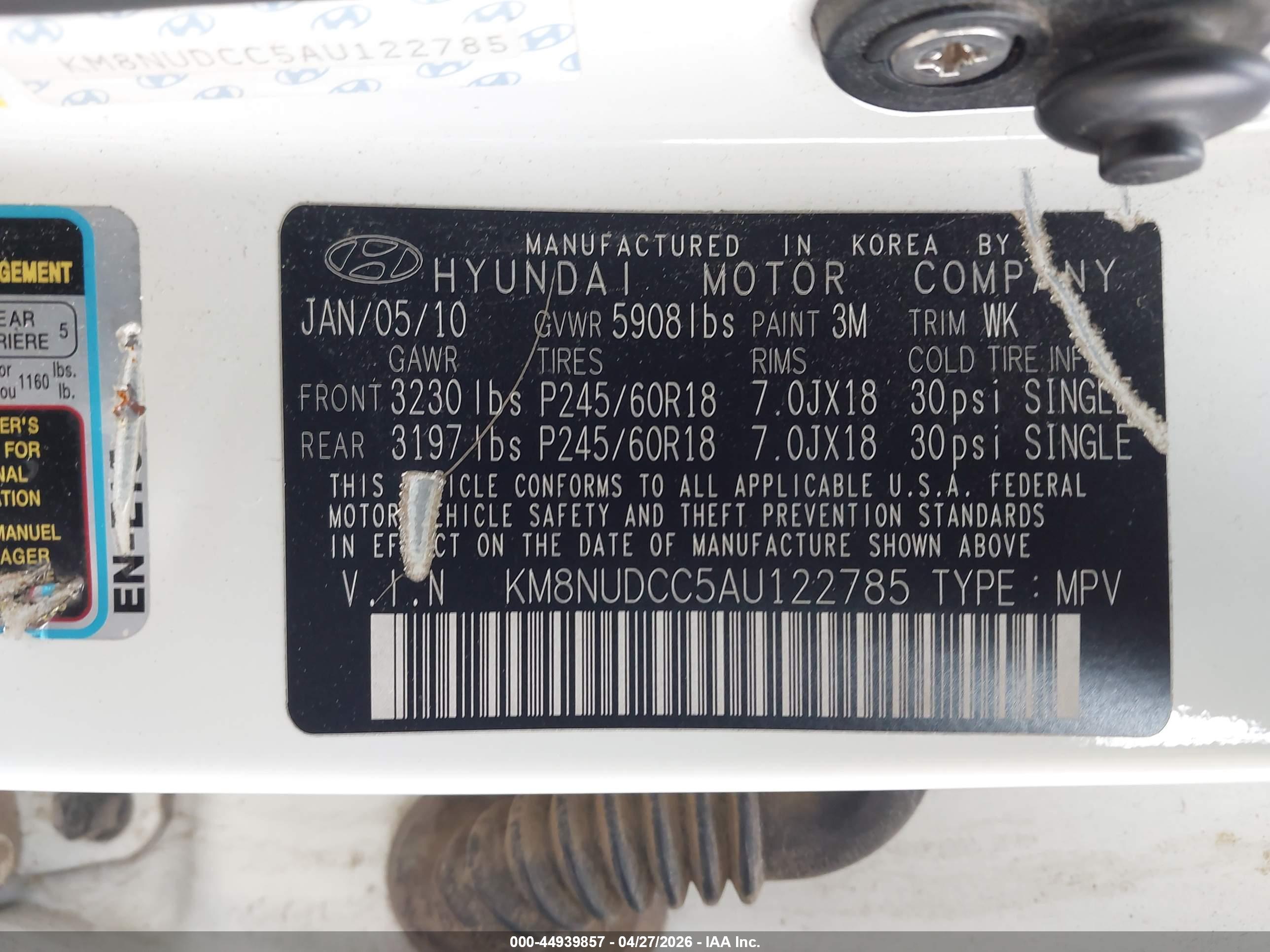 HYUNDAI VERACRUZ image 9