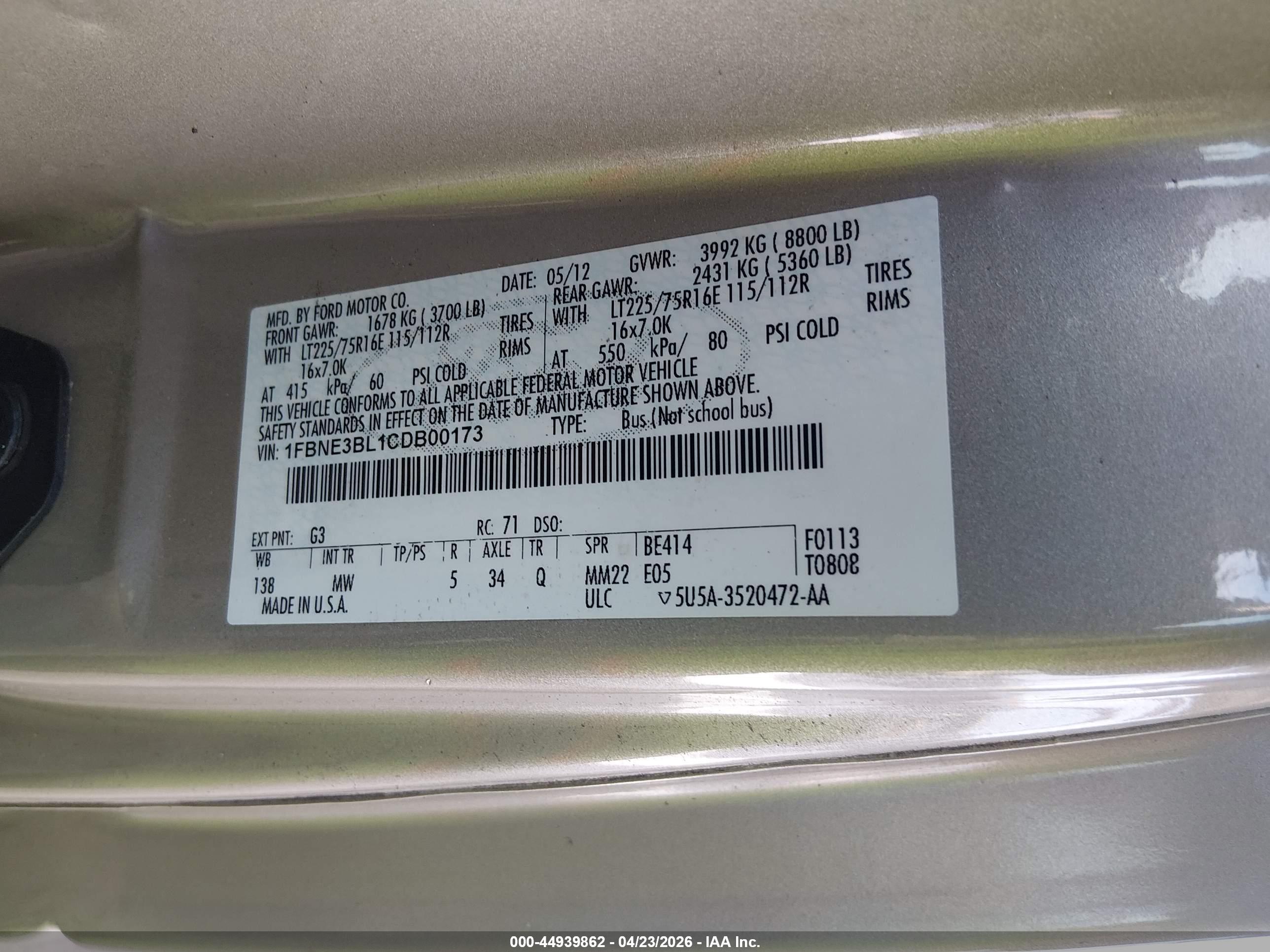 FORD E-350 image 9