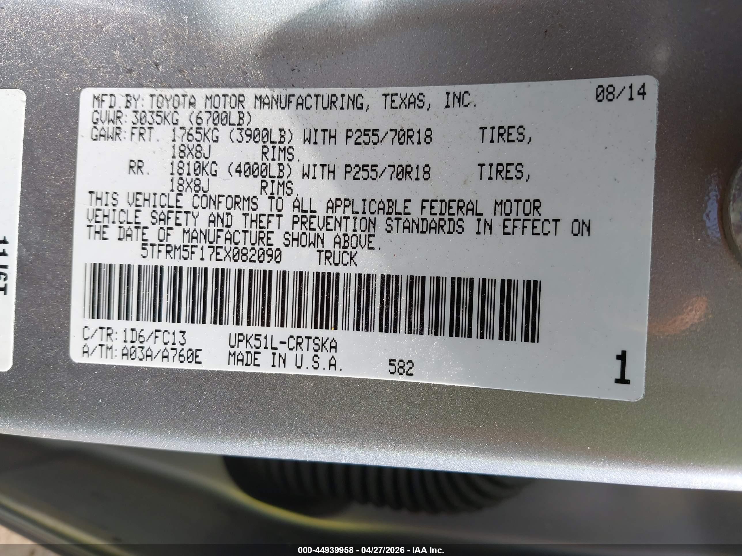TOYOTA TUNDRA image 9