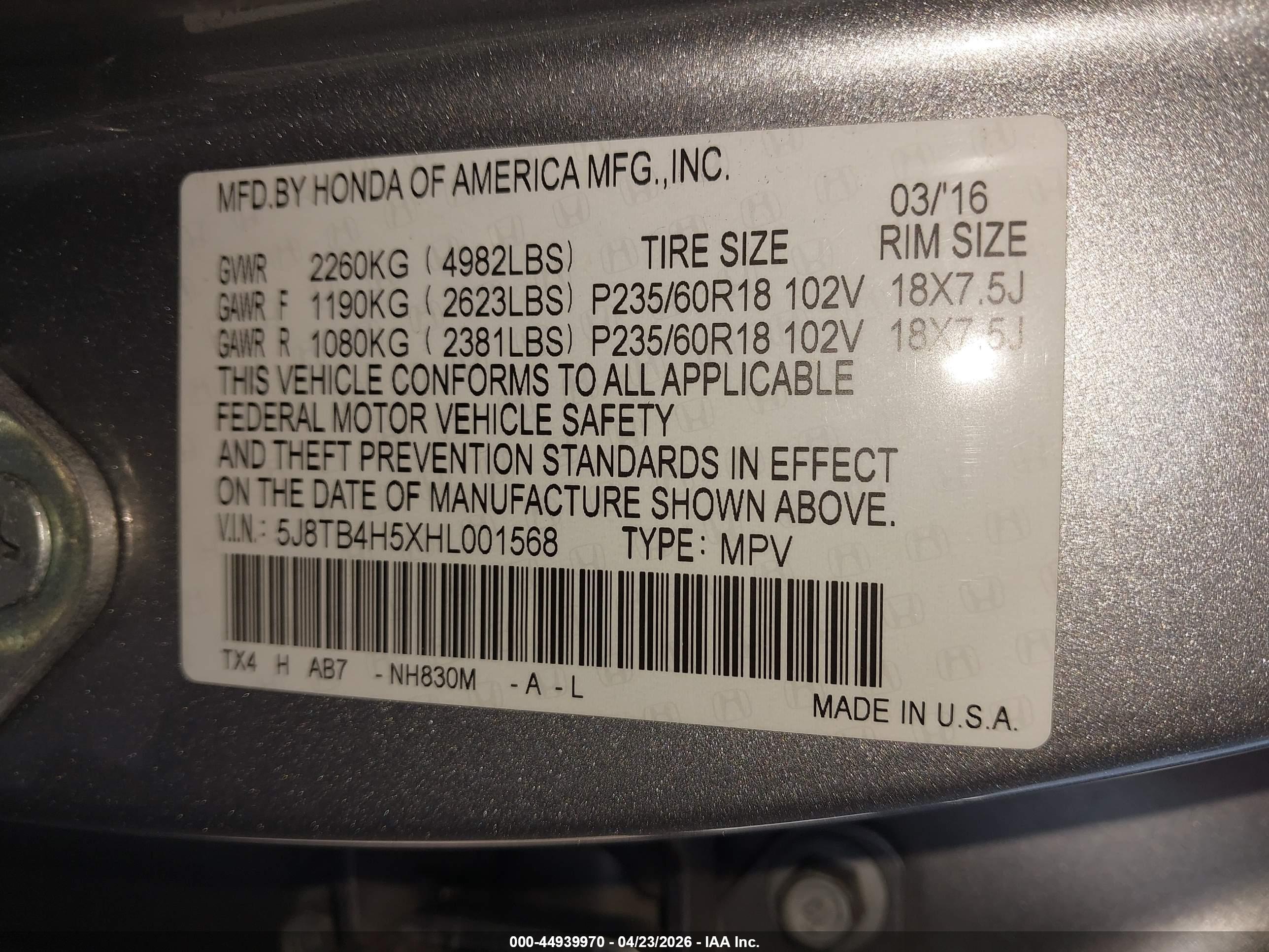 ACURA RDX image 9
