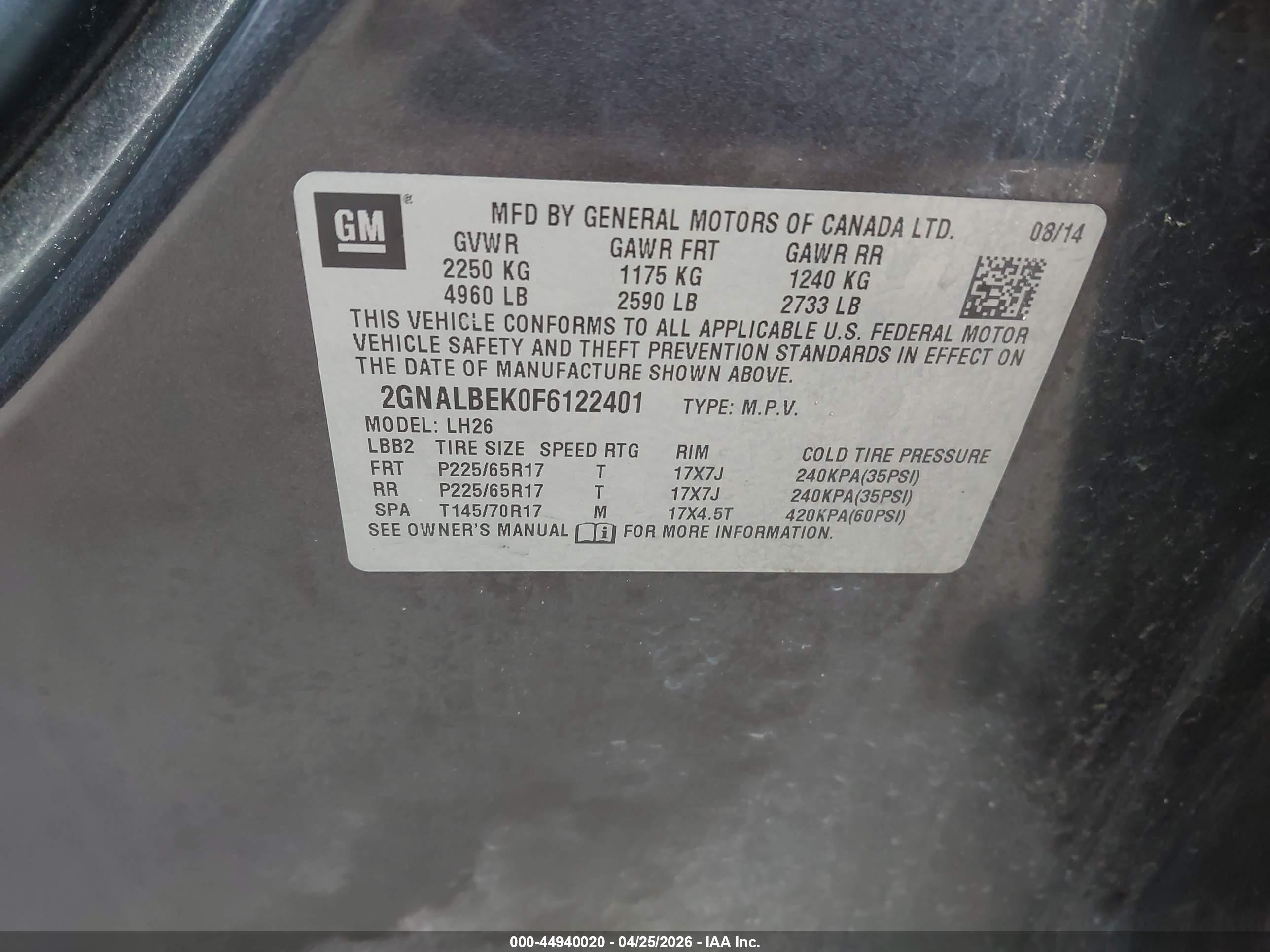 CHEVROLET EQUINOX image 9