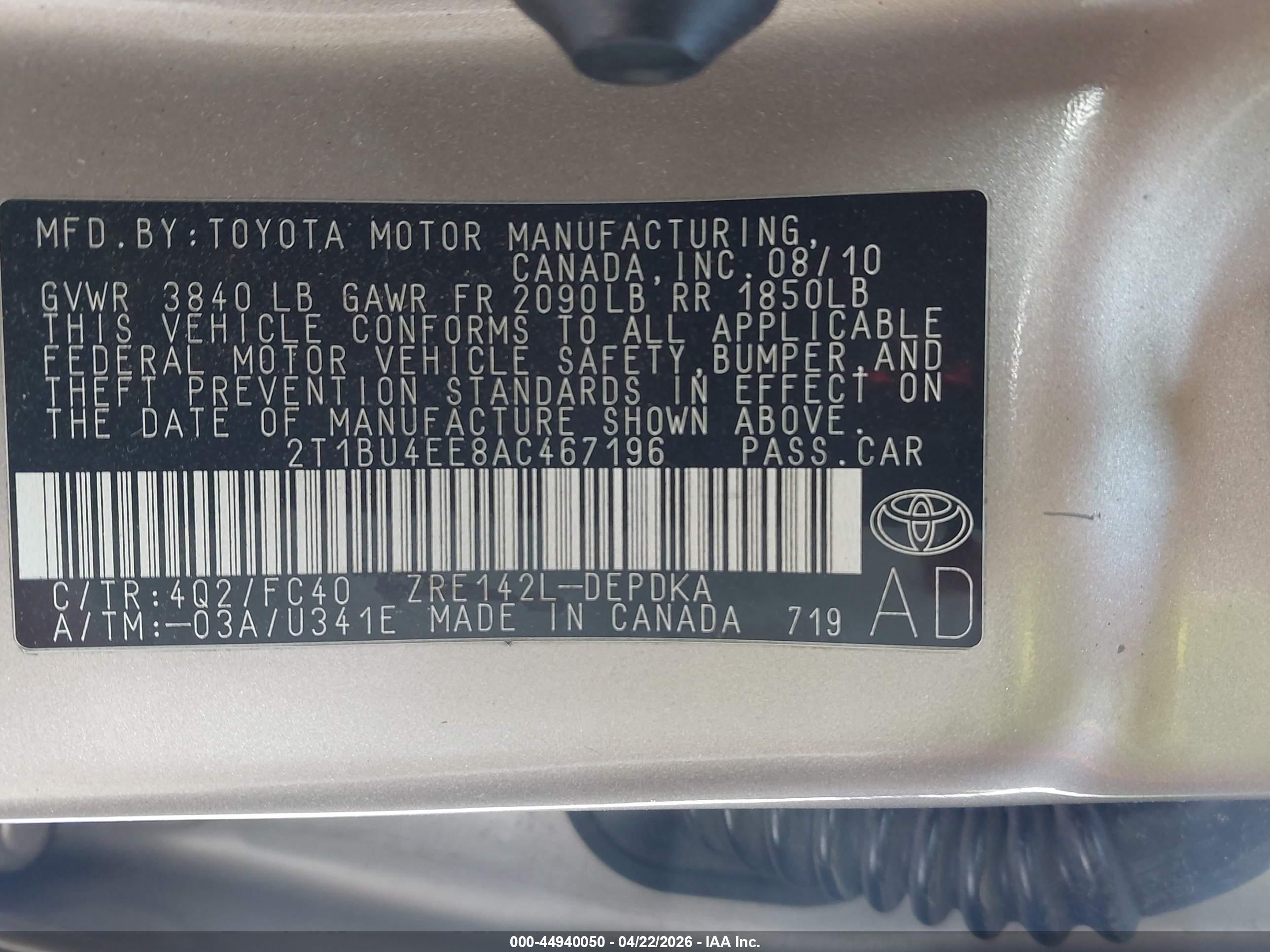 TOYOTA COROLLA image 9