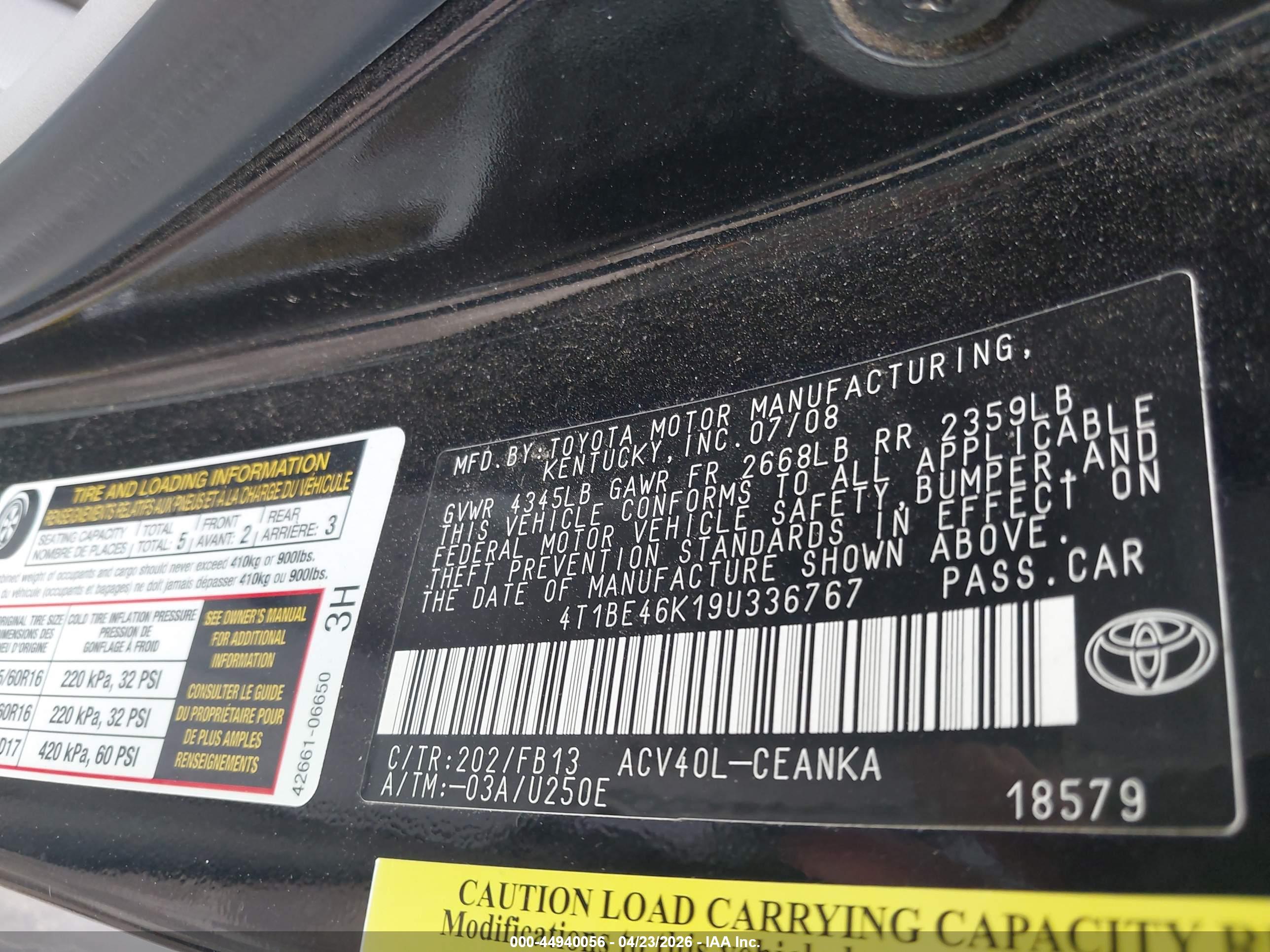 TOYOTA CAMRY image 9