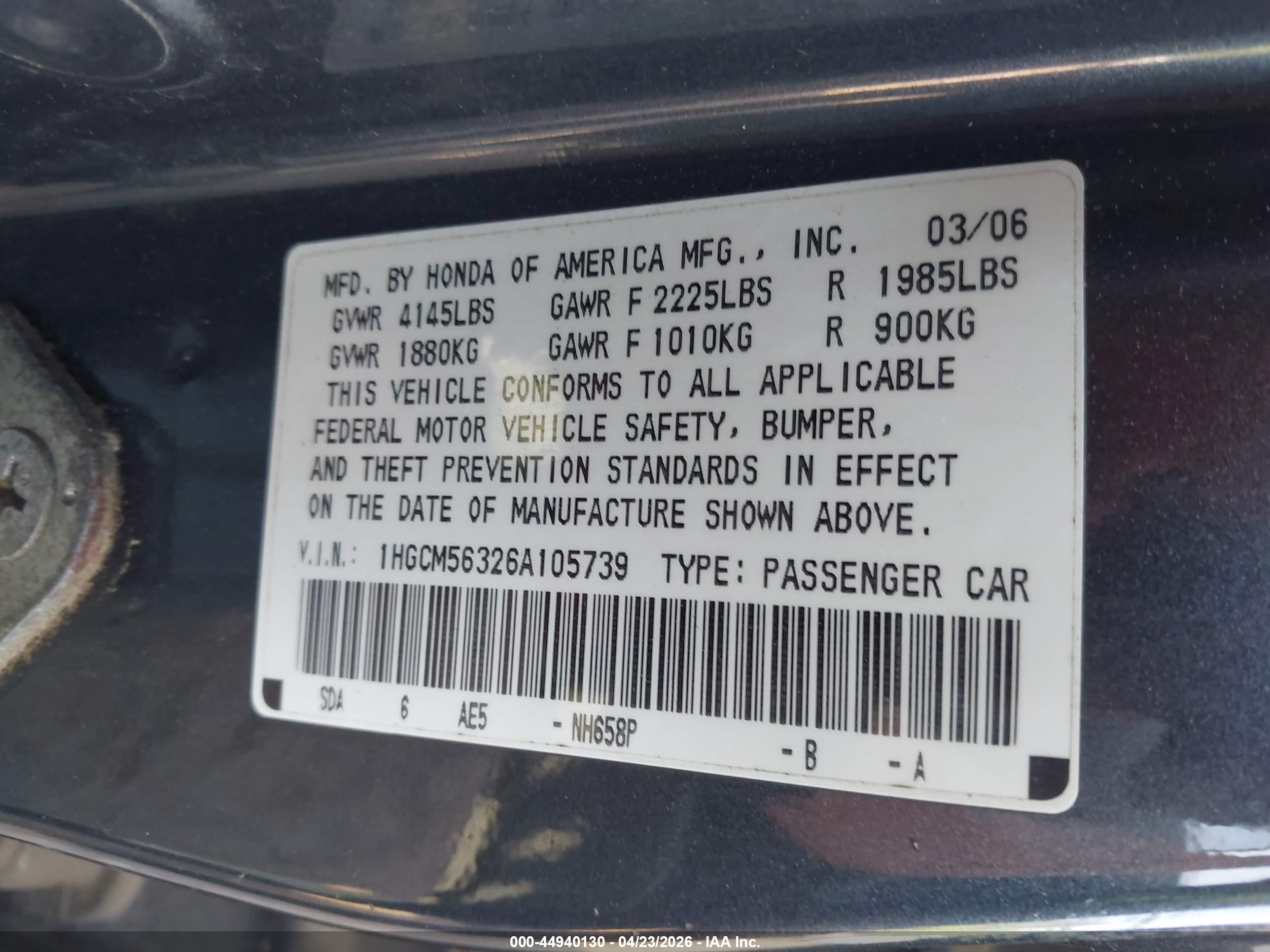 HONDA ACCORD image 9