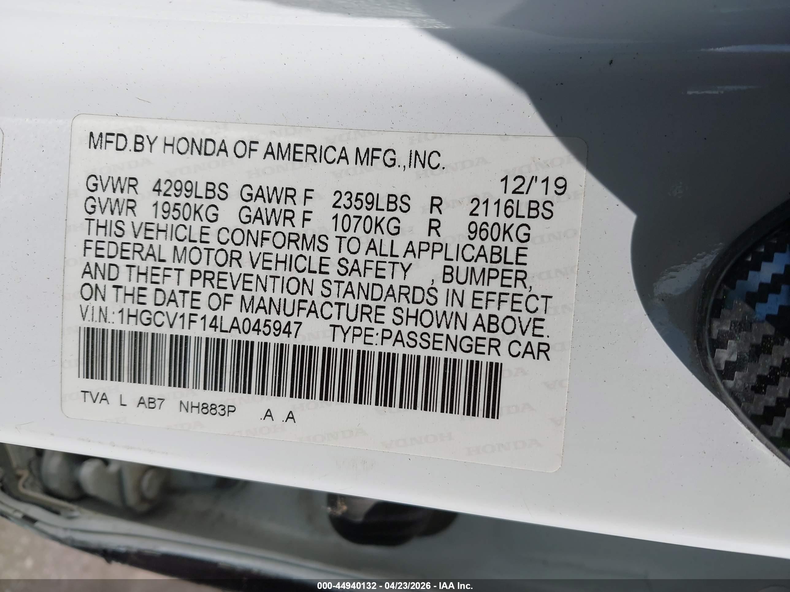 HONDA ACCORD image 9