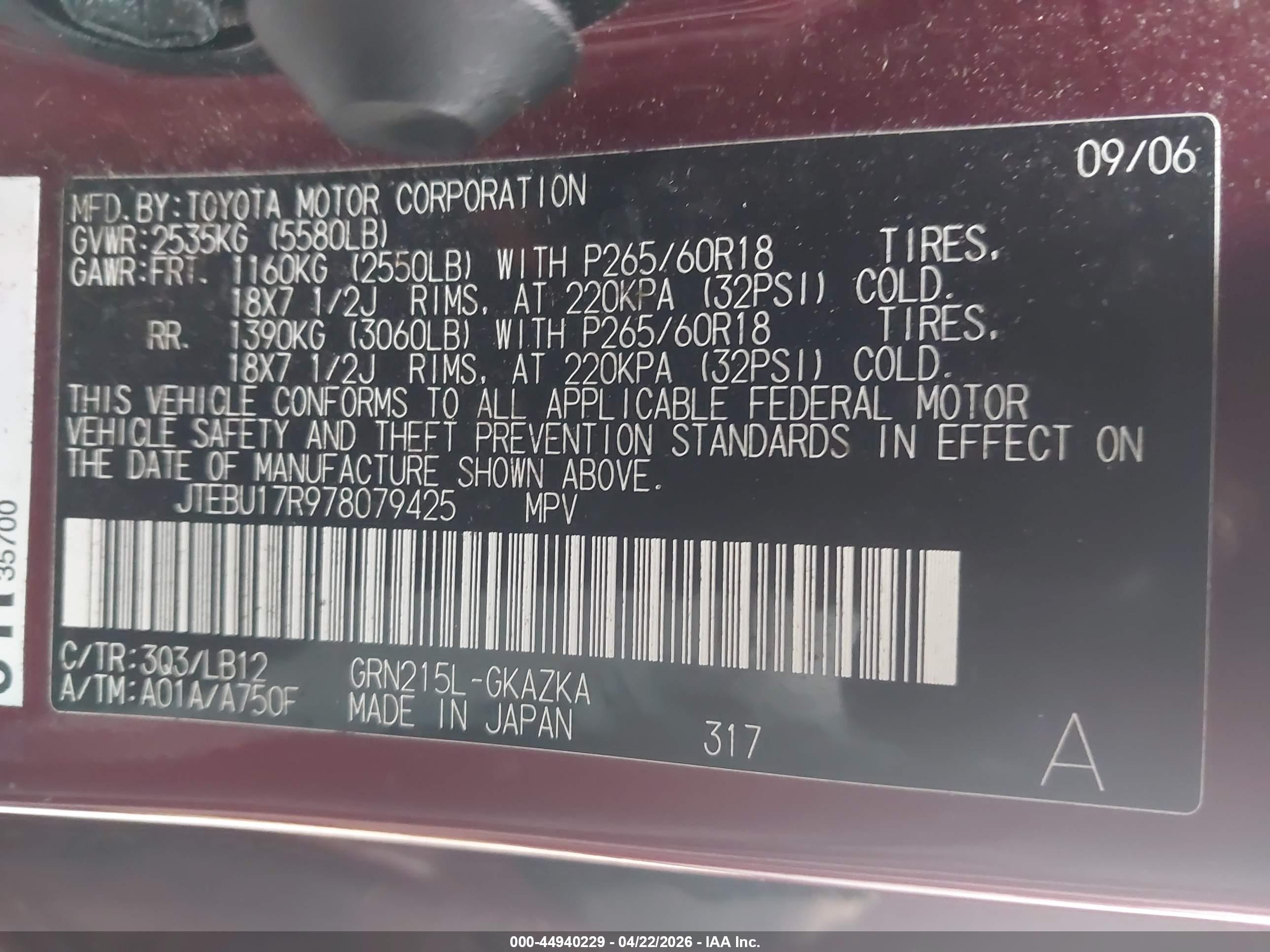 TOYOTA 4RUNNER image 9