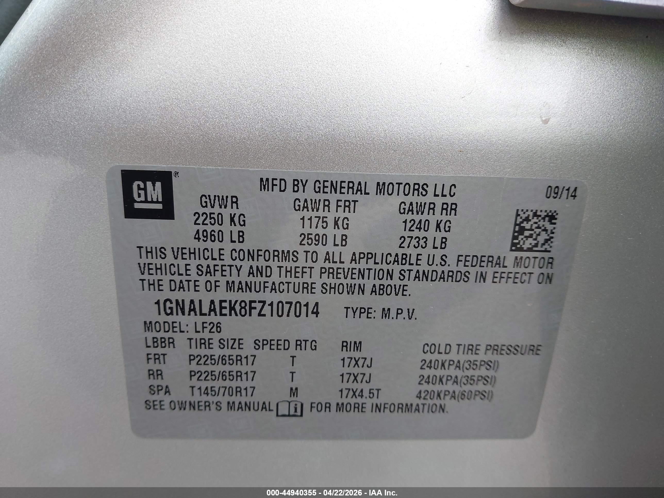 CHEVROLET EQUINOX image 9
