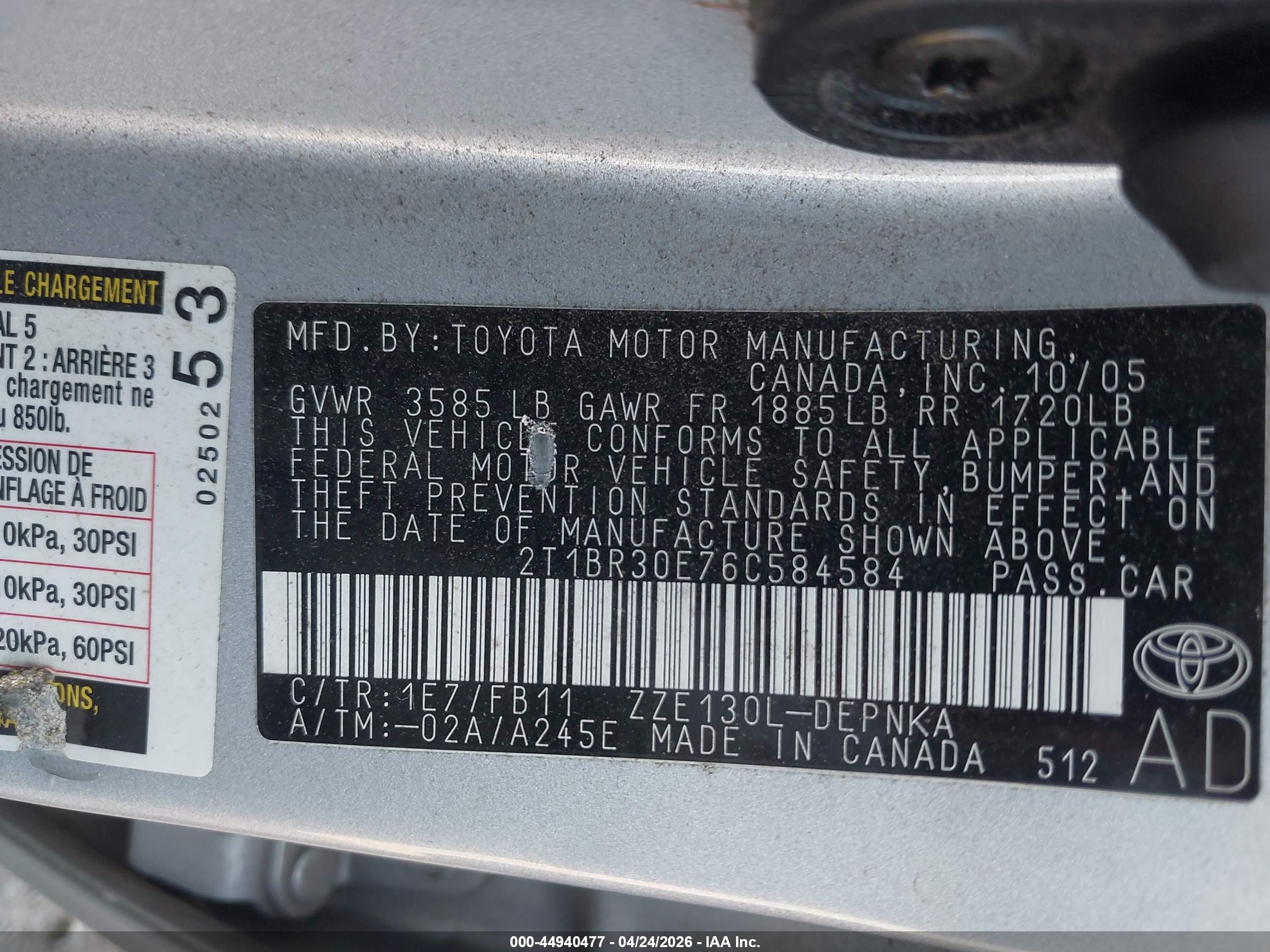 TOYOTA COROLLA image 9
