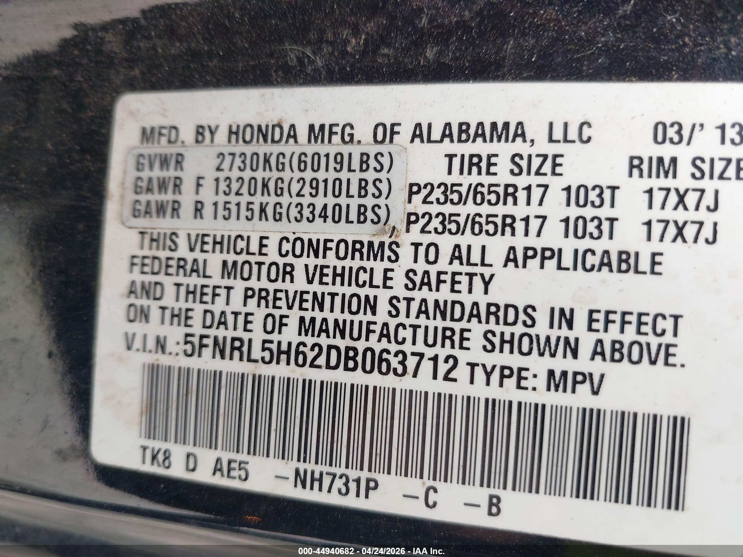 HONDA ODYSSEY image 9