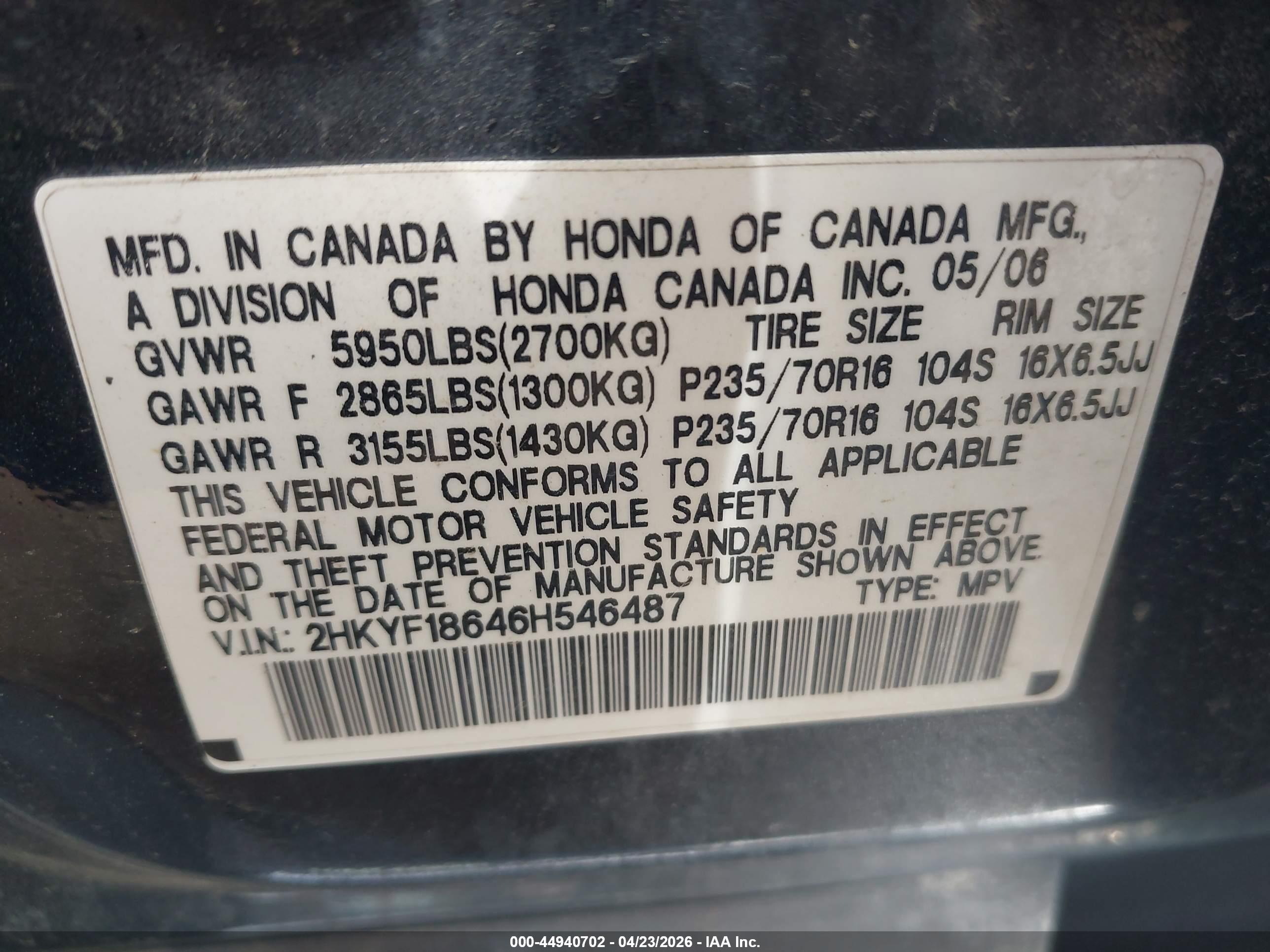 HONDA PILOT image 9