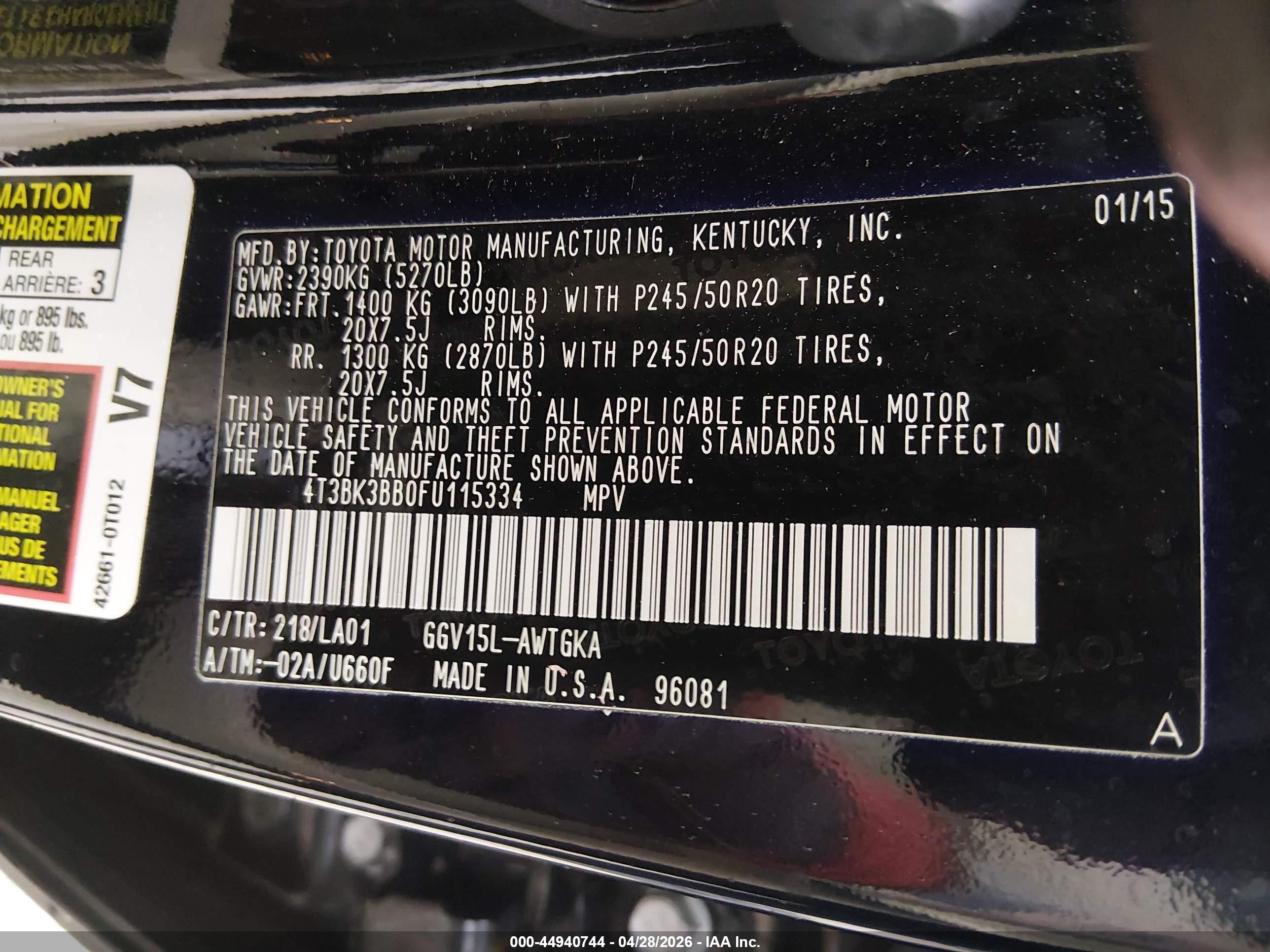 TOYOTA VENZA image 9