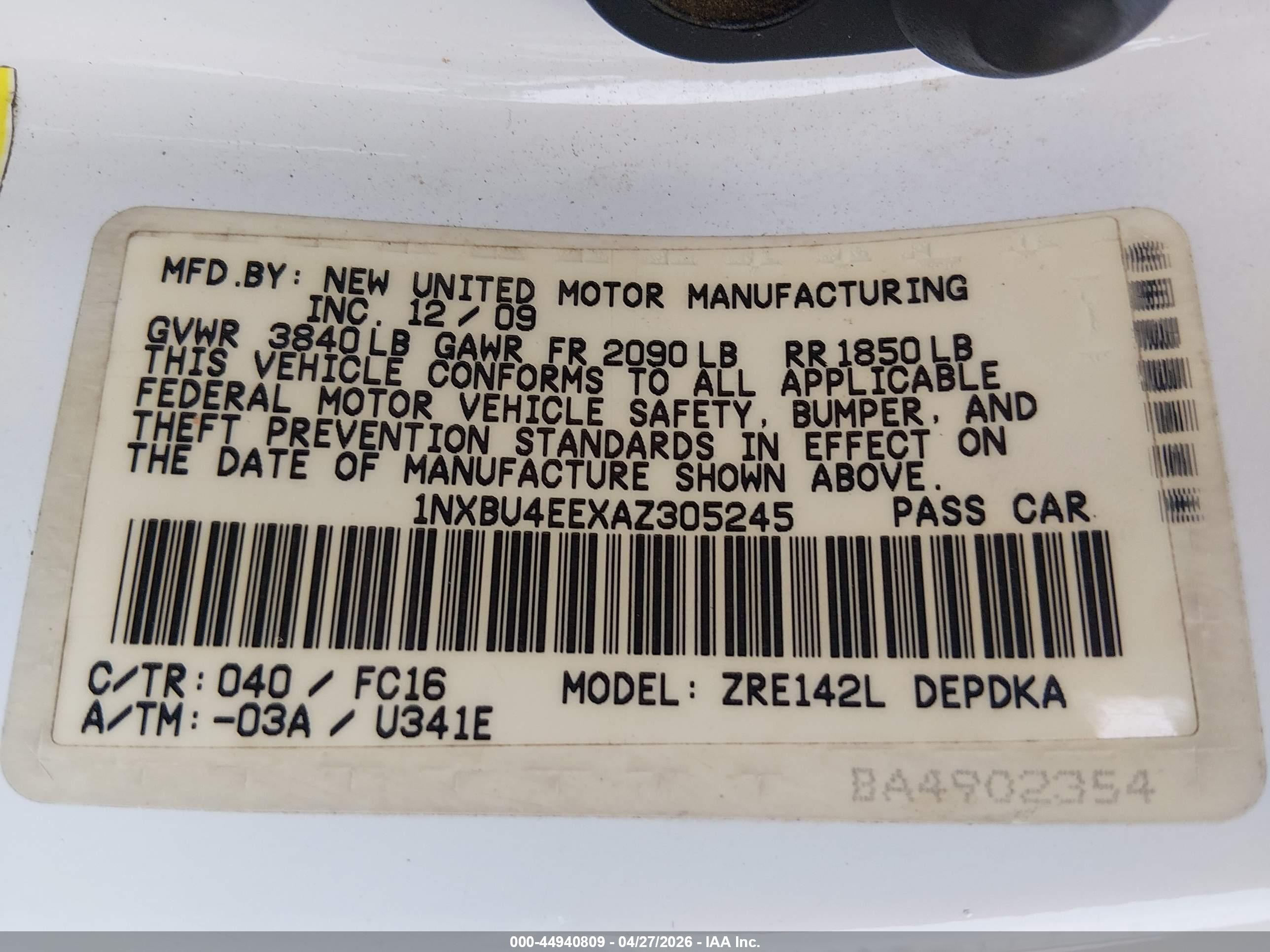 TOYOTA COROLLA image 9