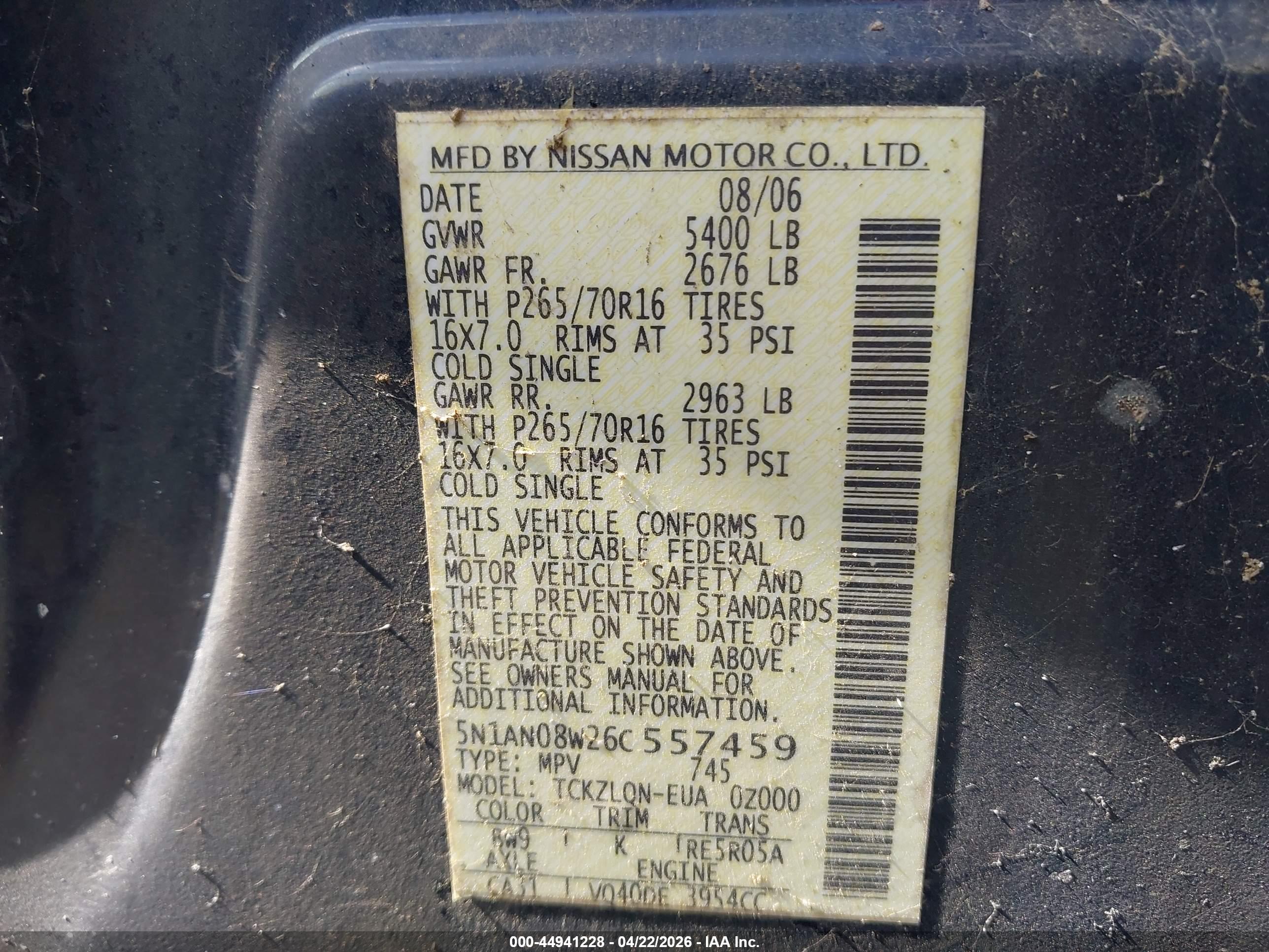 NISSAN XTERRA image 9